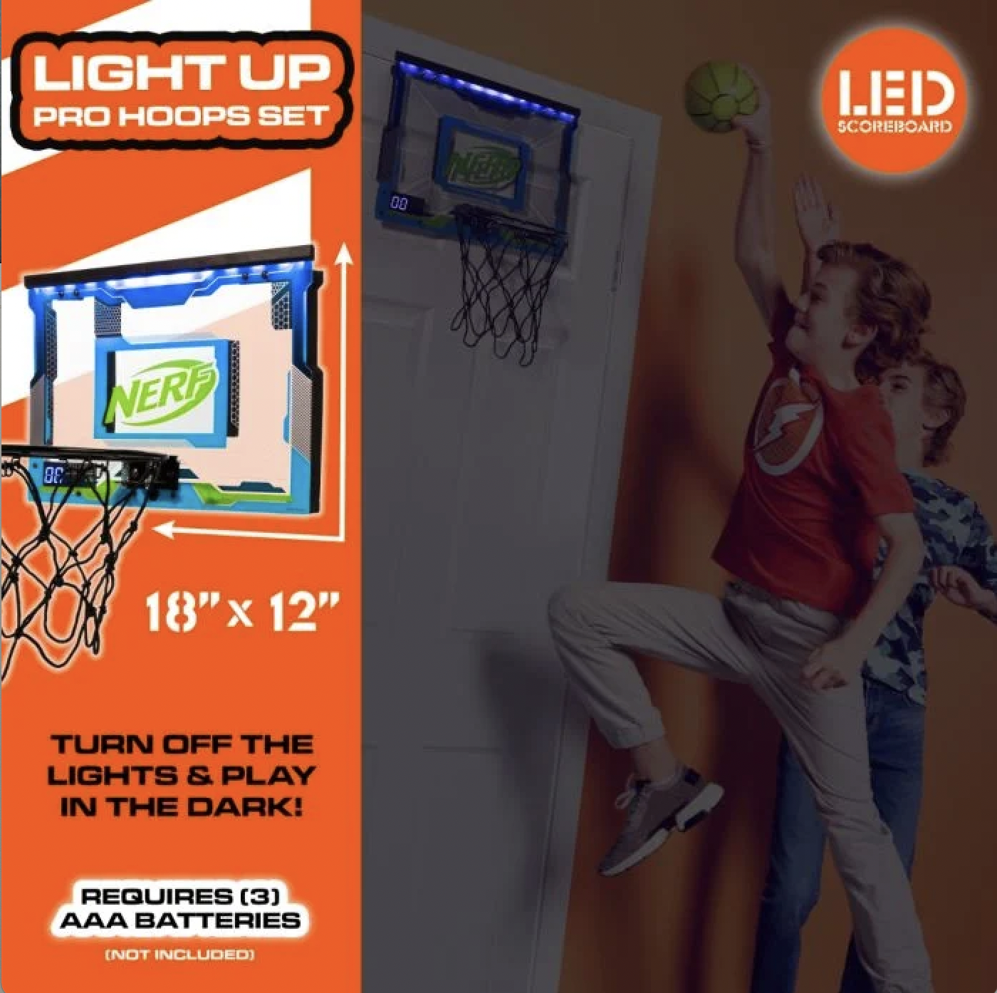 NERF Pro Hoop Basketball Set