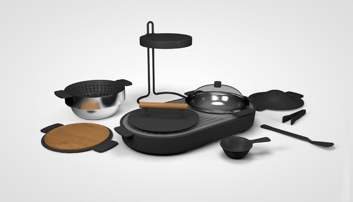 Cardboard Helicopter Product Design Cleveland Ohio Product Development Industrial Design - Housewares Kitchenware Tabletop Grill4.png