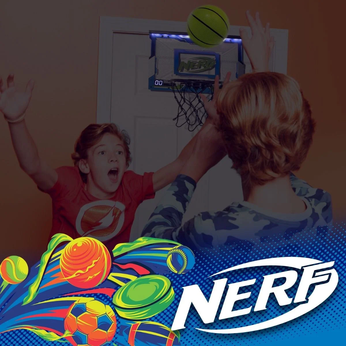 NERF Pro Hoop Basketball Set