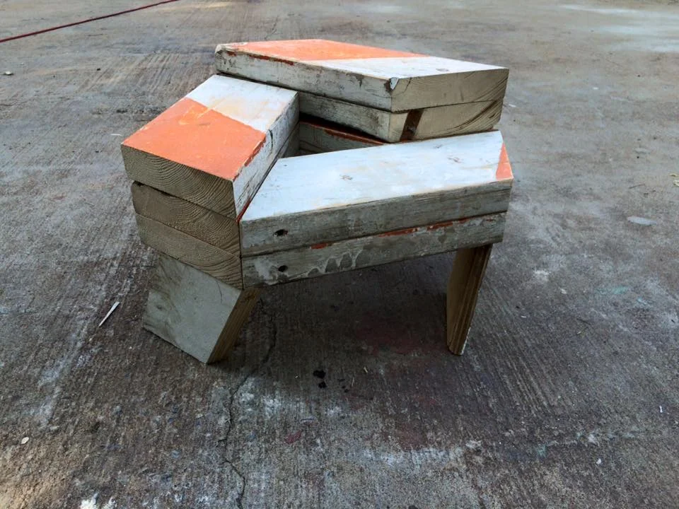 Reuse, Recycle, 2015. Salvaged wood. Private collection.