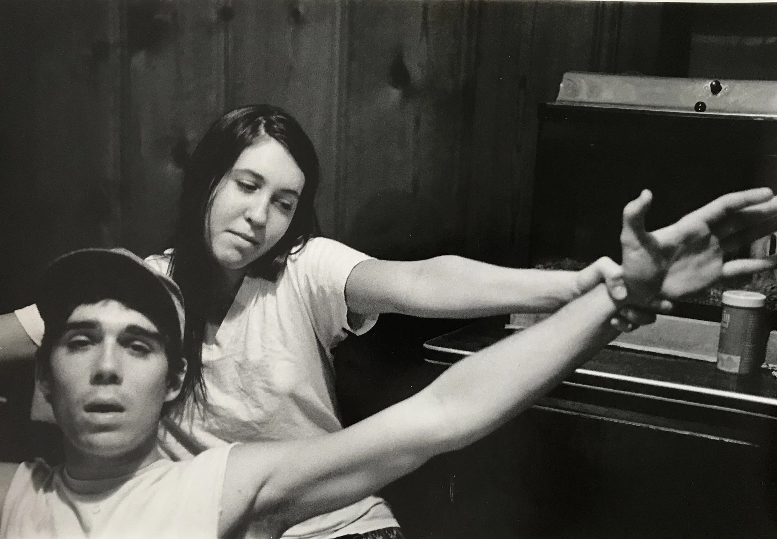 Just Dancing, 1992. Black and white film, hand processed and printed. Private collection.