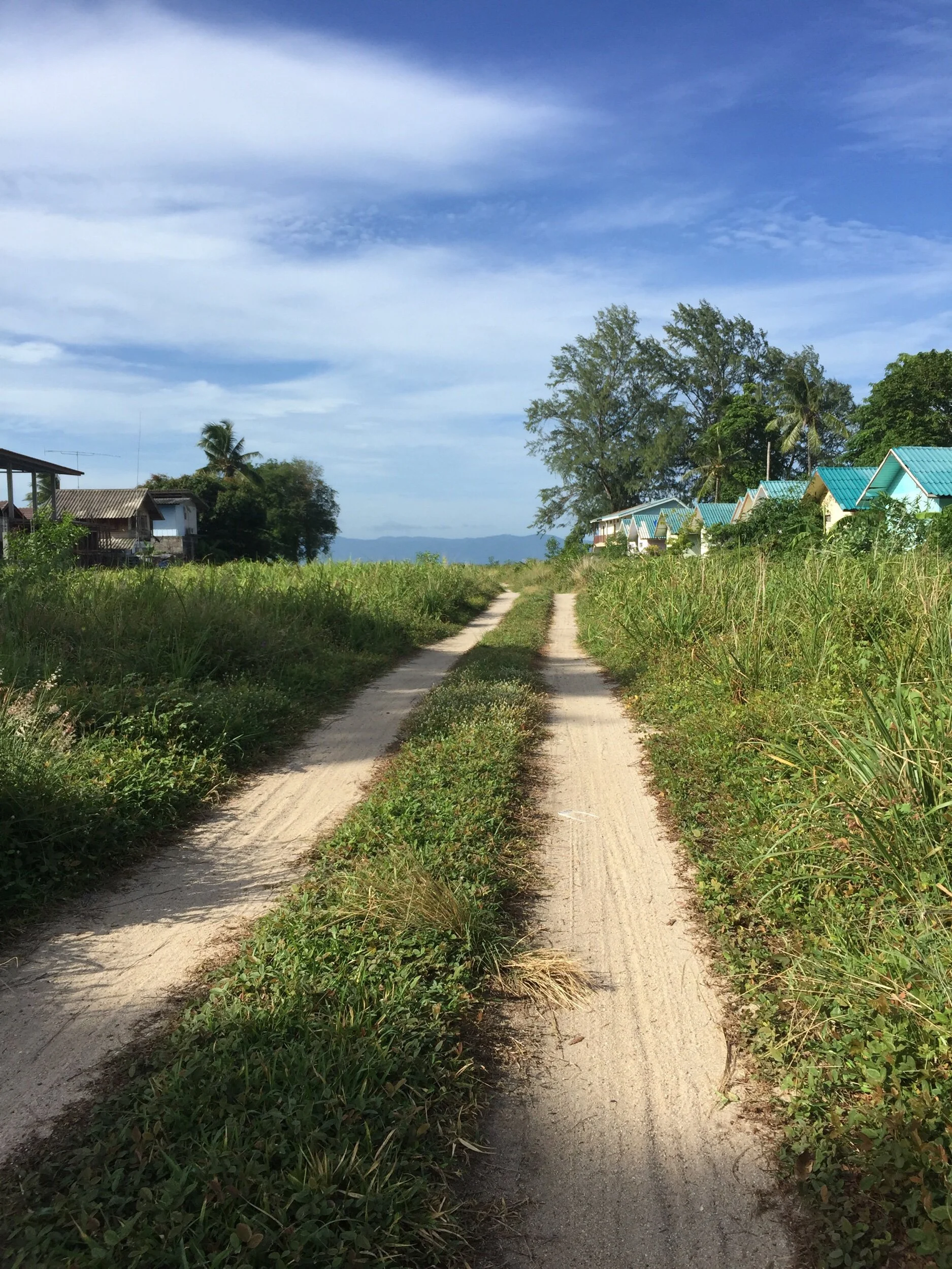 The walk to the beach from Magic Wave