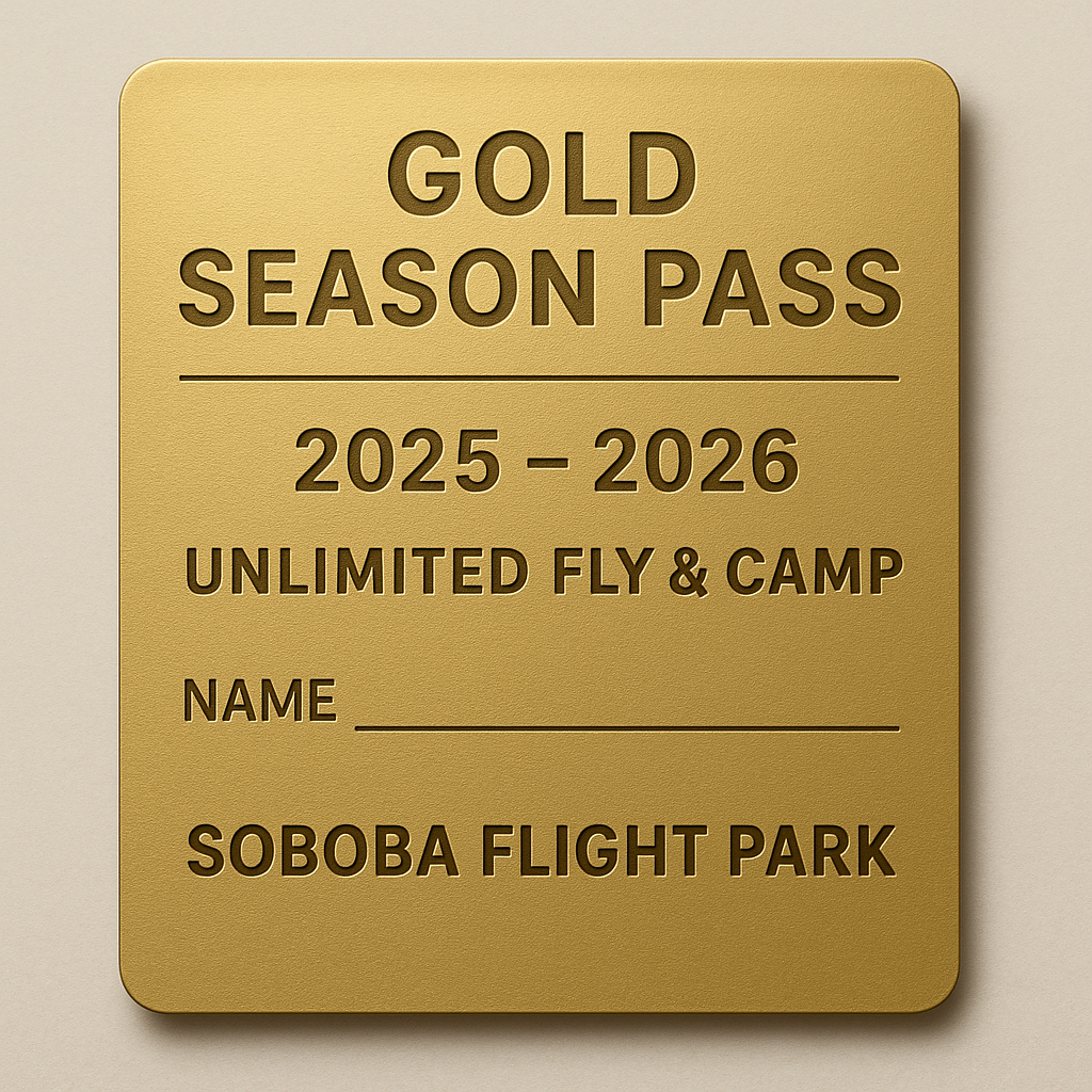 GOLD Season Pass 2025- 2026 Unlimited Fly & Camp