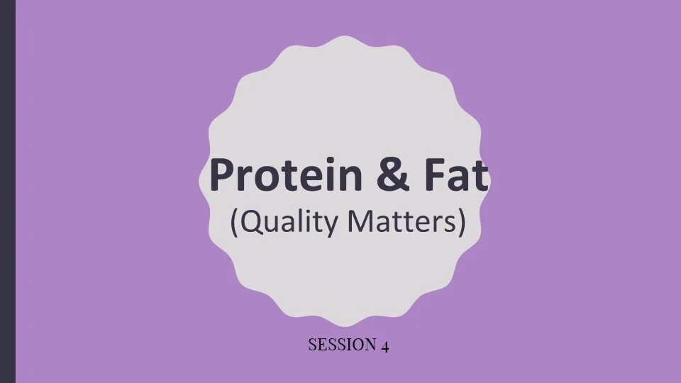 Protein and Fats