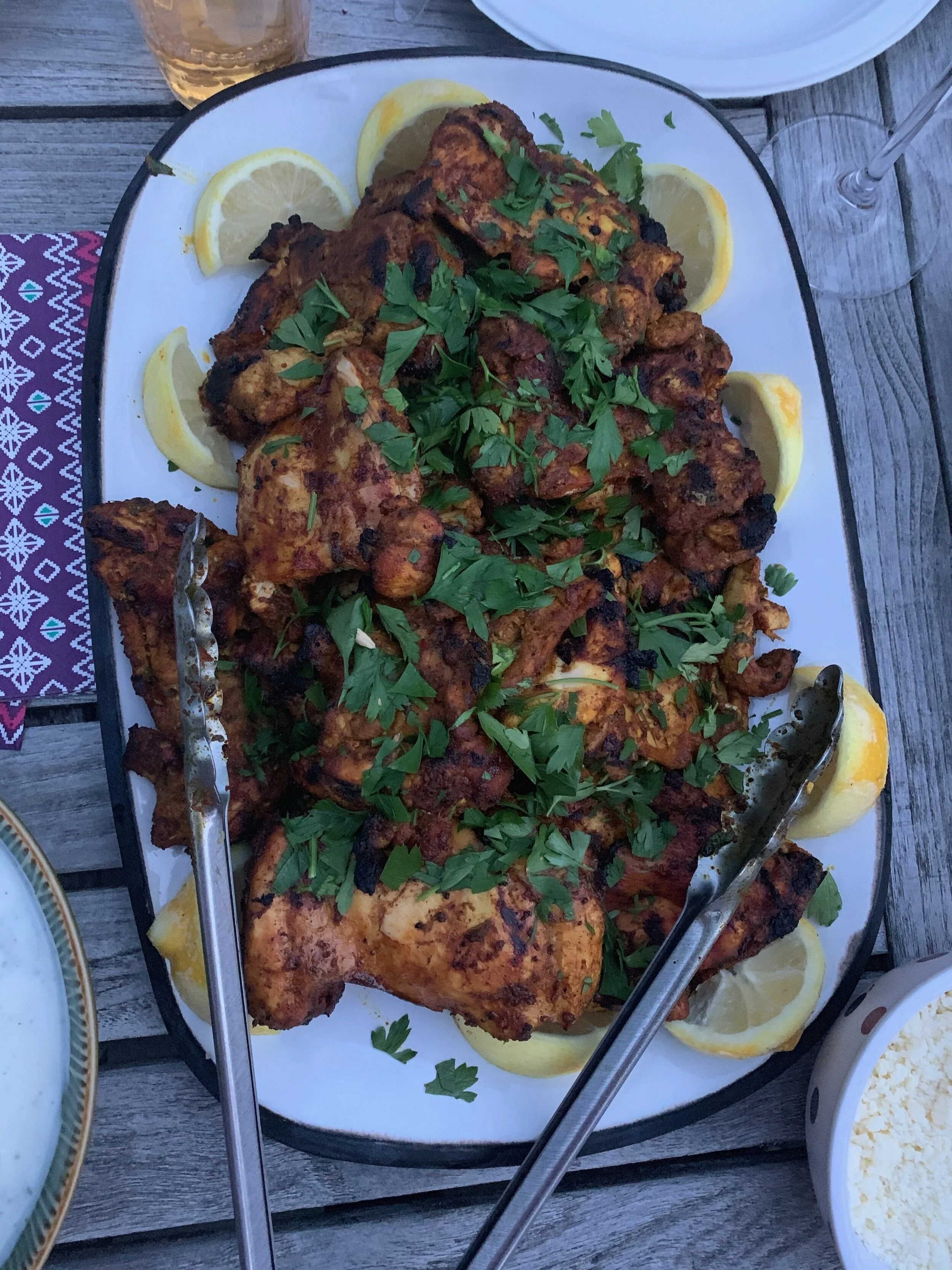 Middle-Eastern Grilled Chicken Thighs