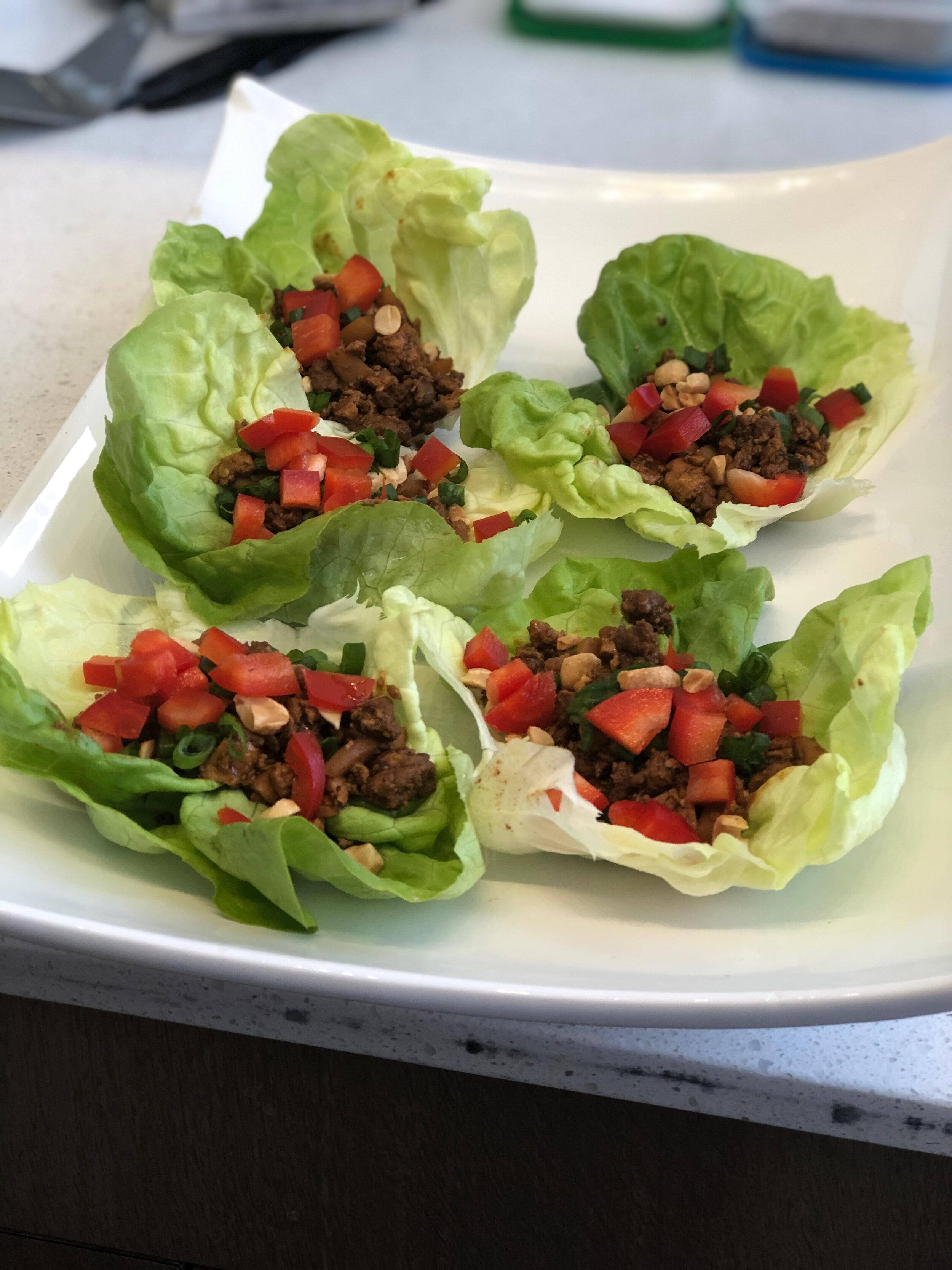 Beef and Tofu Lettuce Wraps 