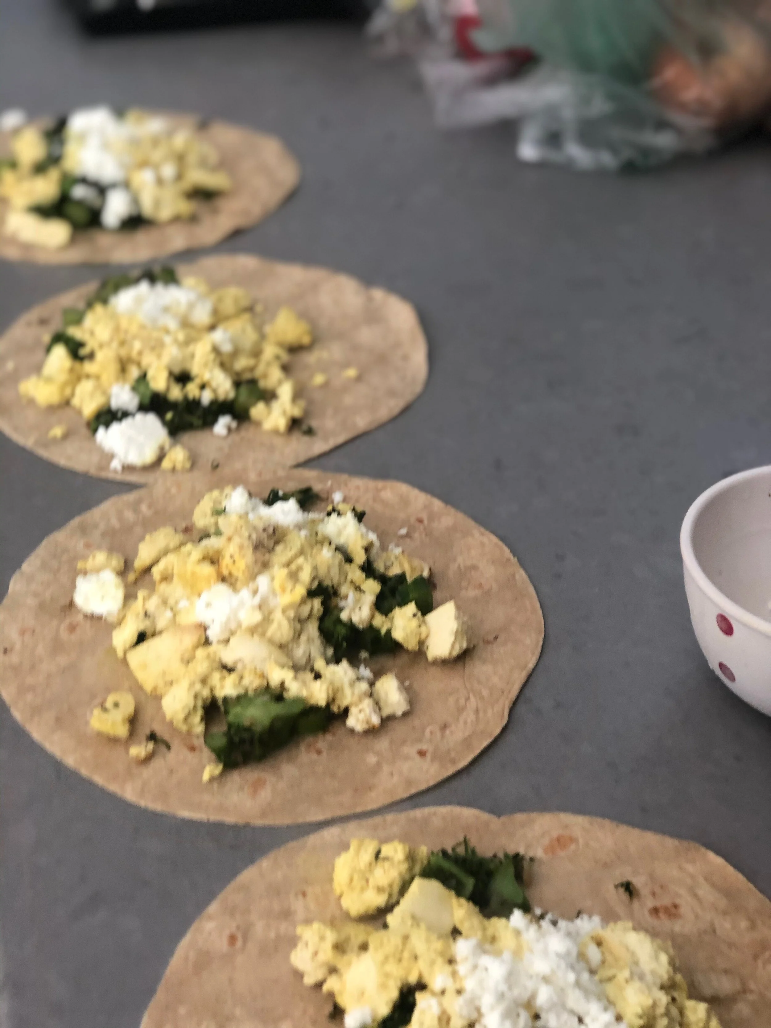 Veggie Tofu Scramble Breakfast Burrito