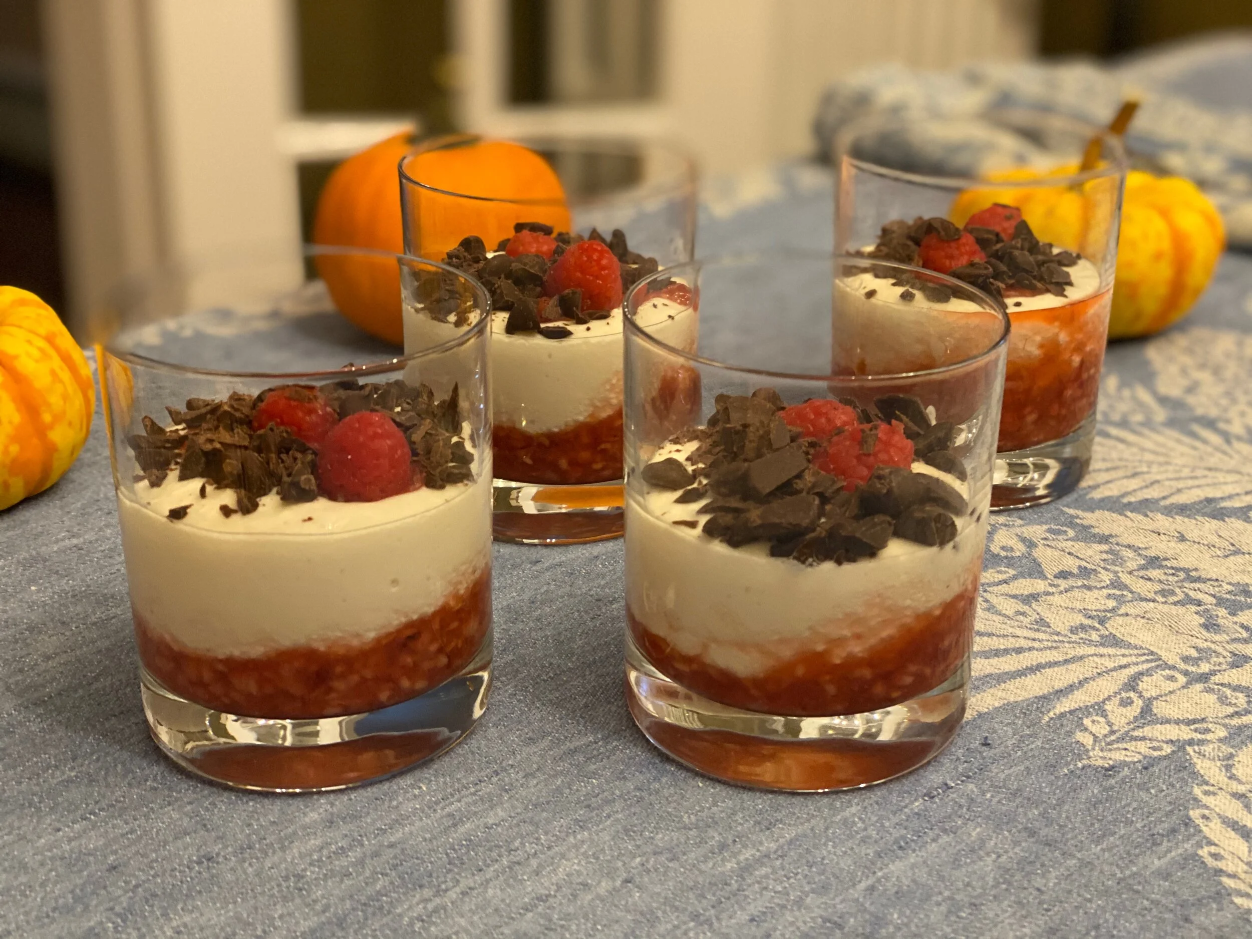 Creamy Raspberry-Chocolate Parfait 