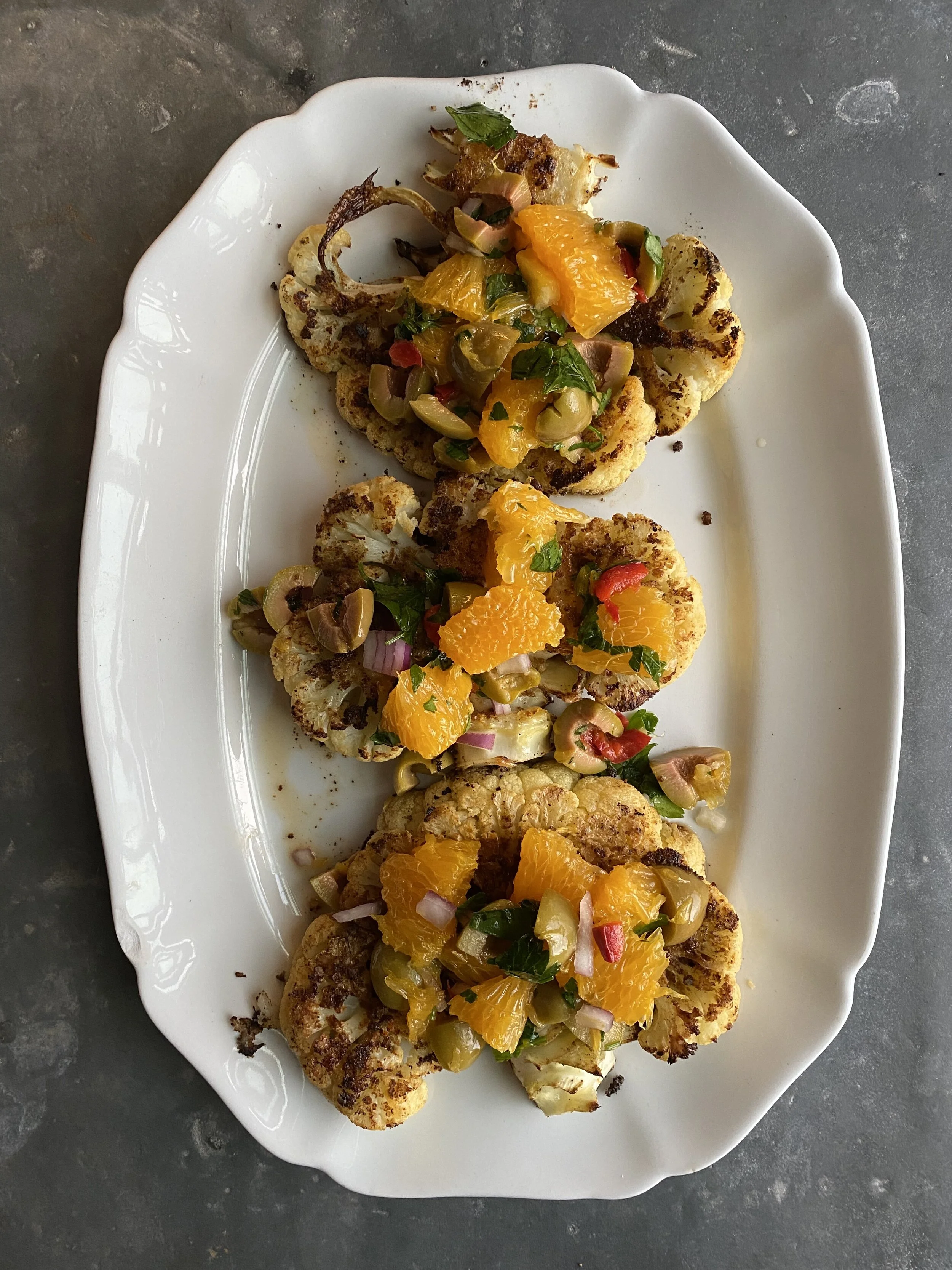 Spiced Cauliflower Steaks 
