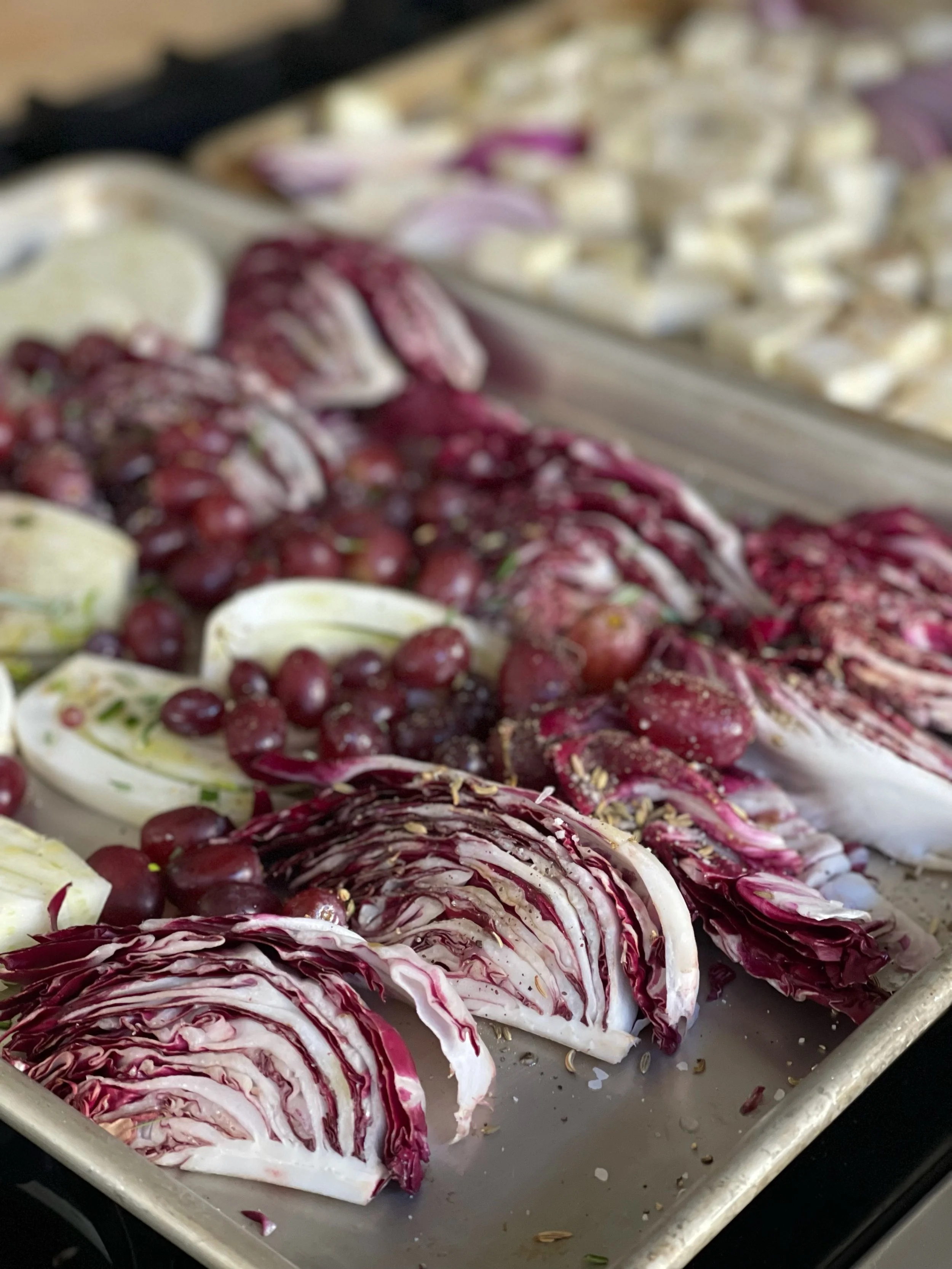 Roasted Fennel and Grapes