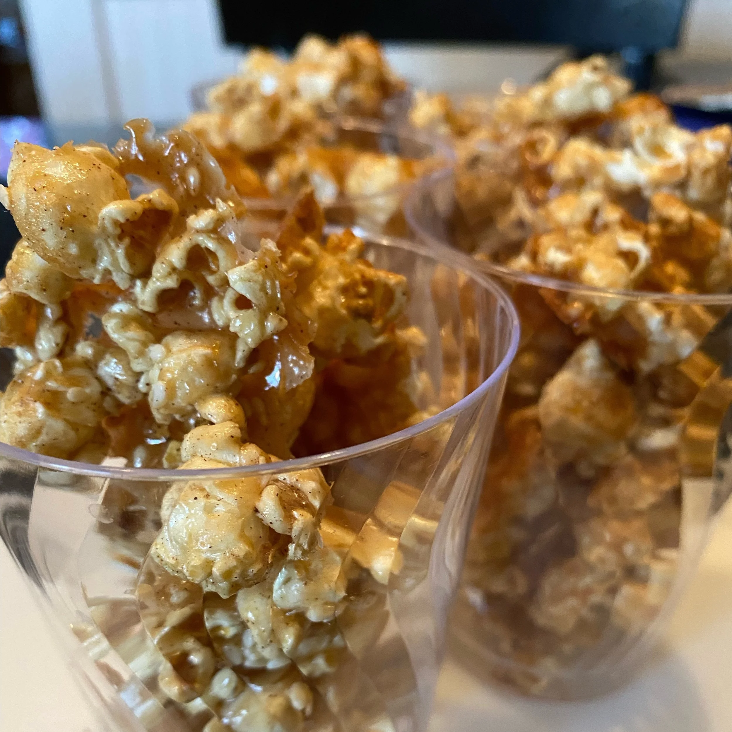 Sesame Tahini Caramel Corn