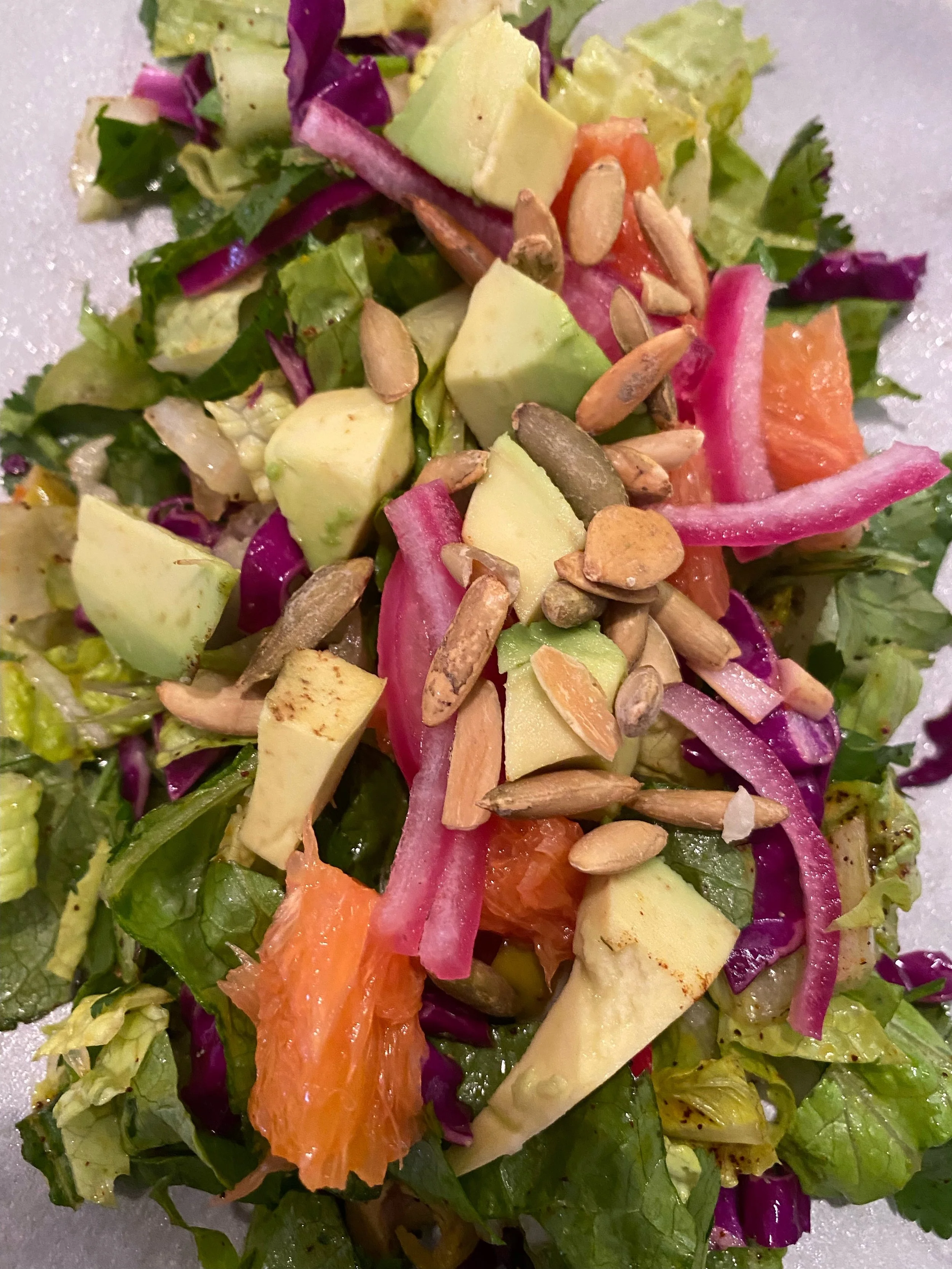 Southwestern Chopped Salad with Lime, Cumin and Honey dressing