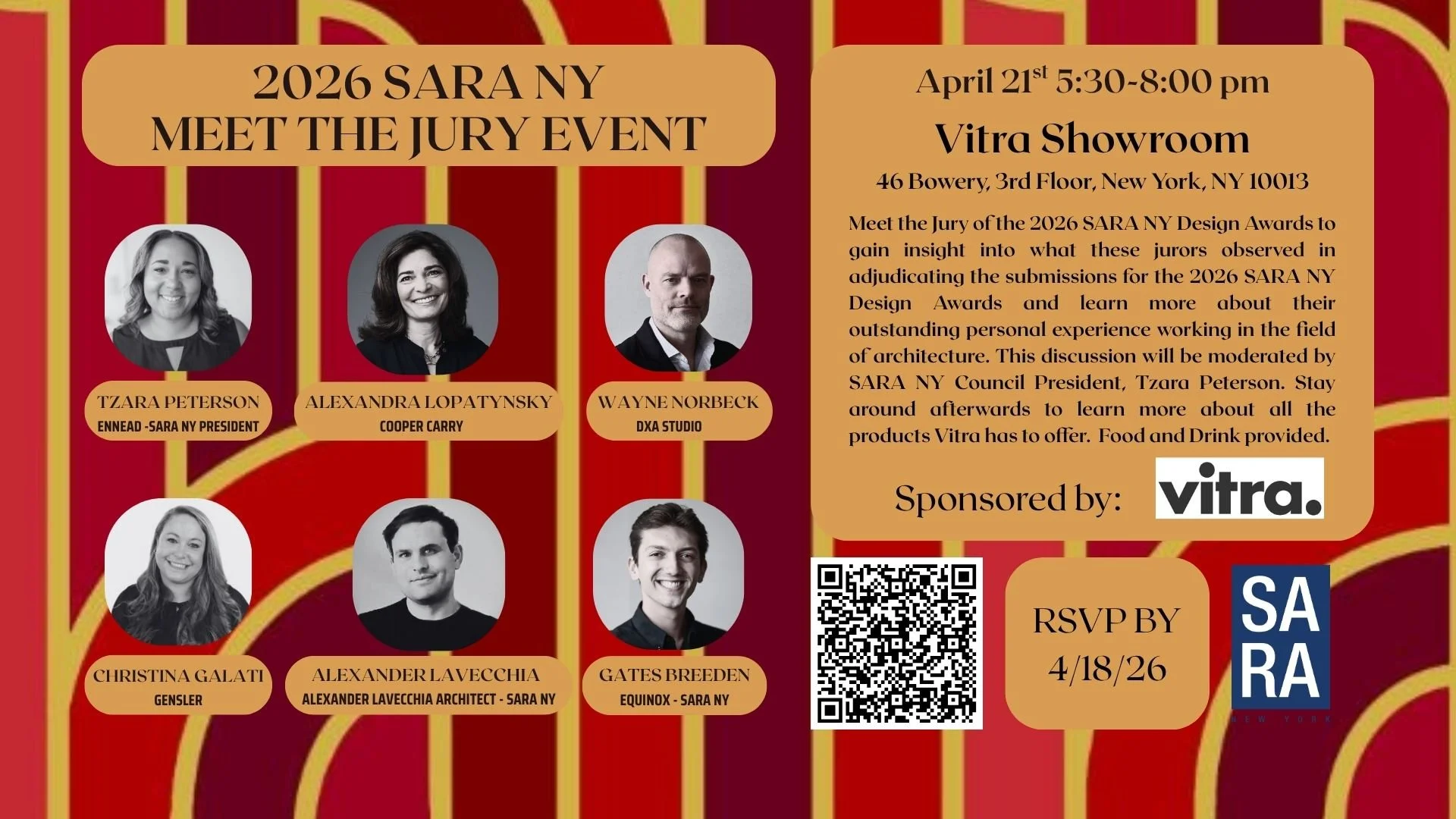 Meet the Jury Event at Vitra - 2026 SARA NY Design Awards