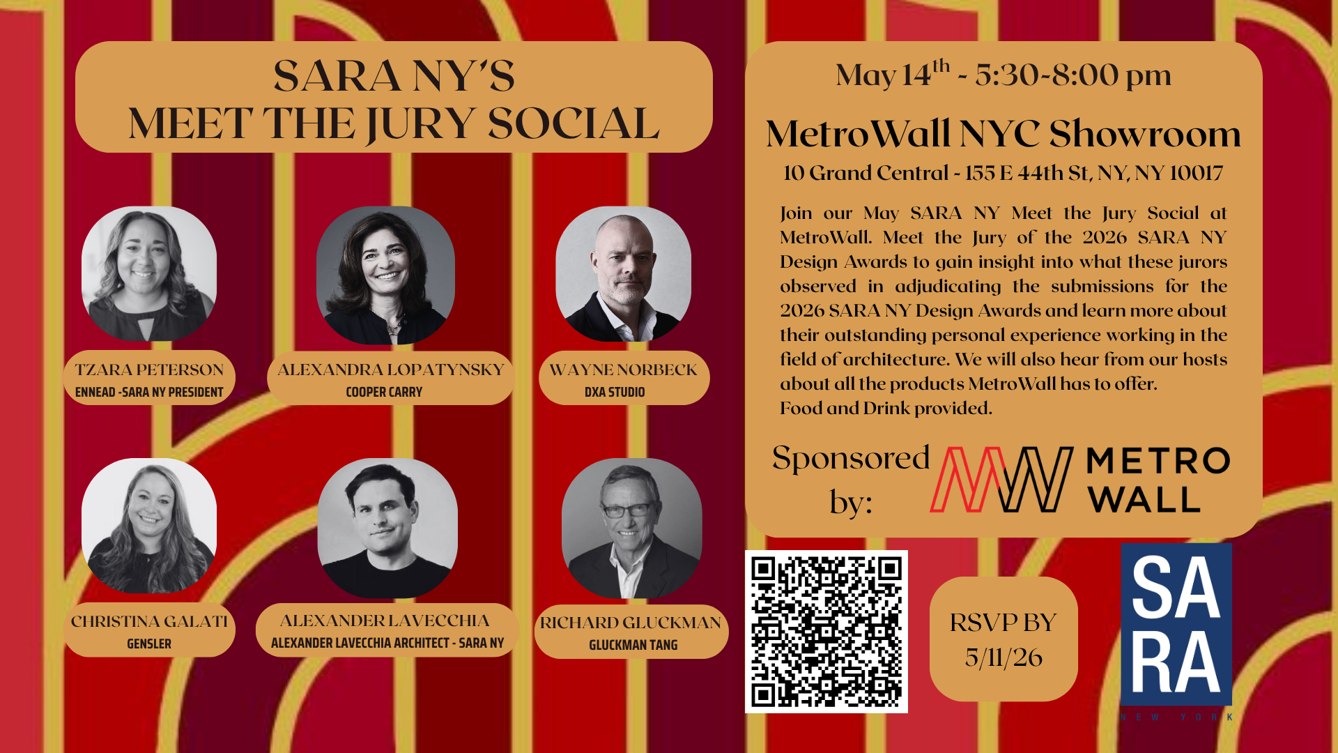 SARA NY Meet the Jury Social at MetroWall NYC 