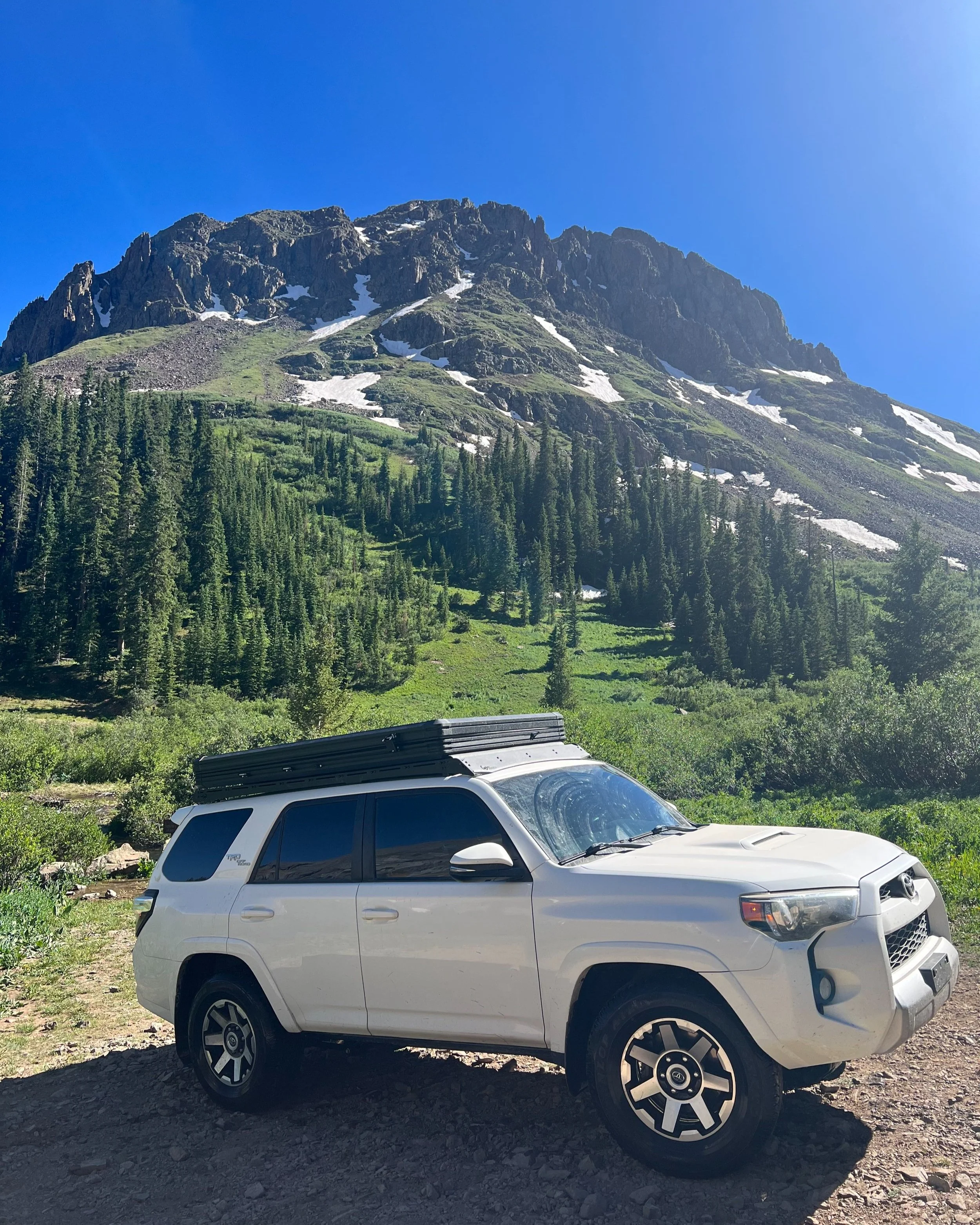 OffRoading at Yankee Boy Basin in Ouray Camping & Backcountry Huts
