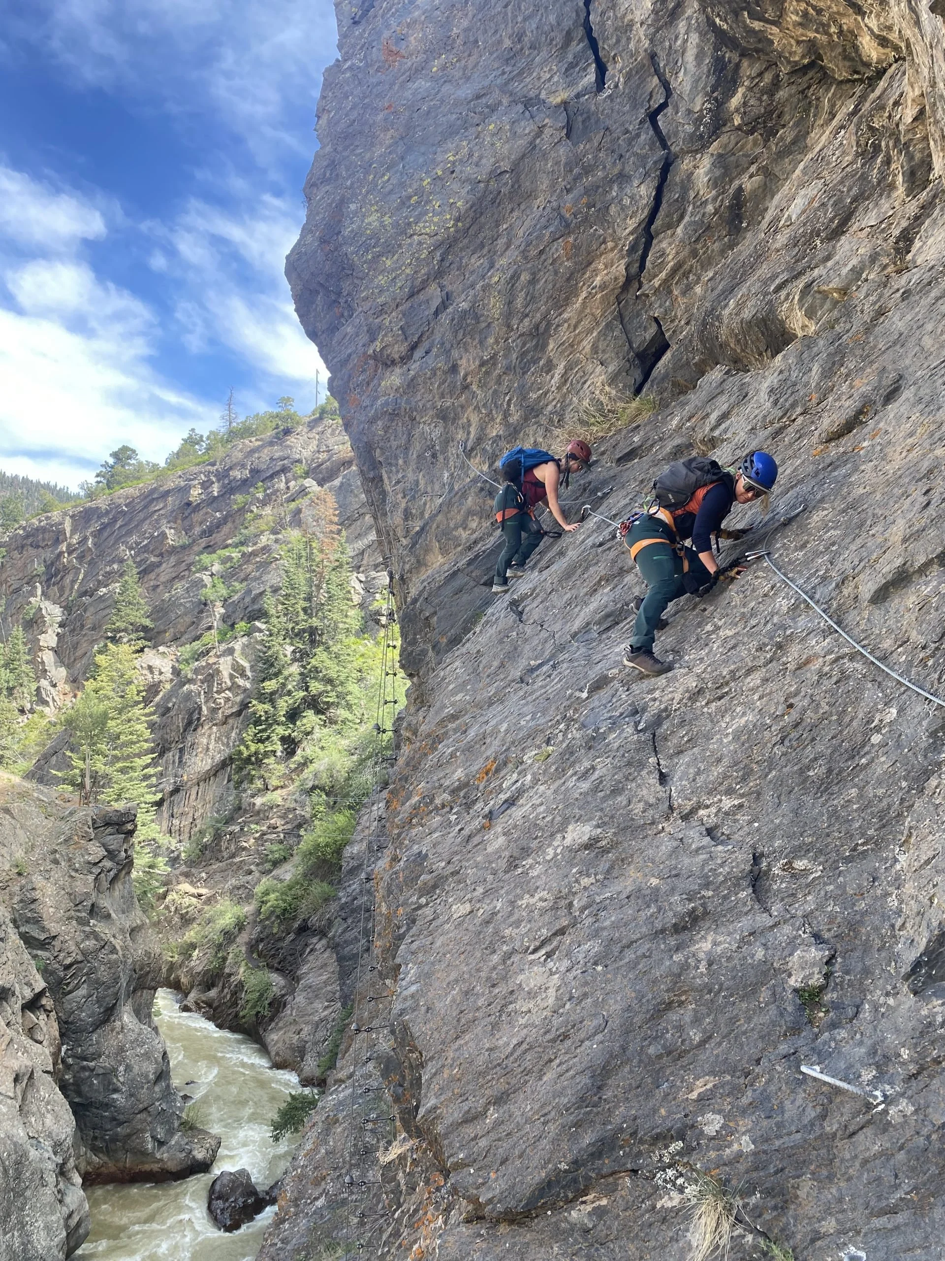 The Ouray Via Ferrata Camping & Backcountry Huts in Colorado