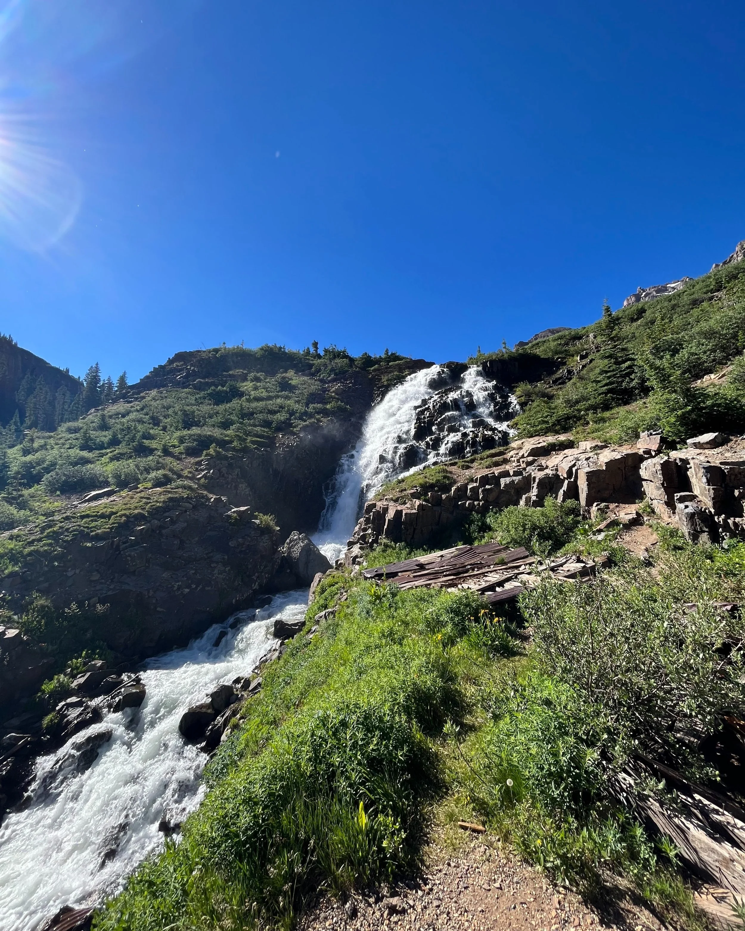 OffRoading at Yankee Boy Basin in Ouray Camping & Backcountry Huts