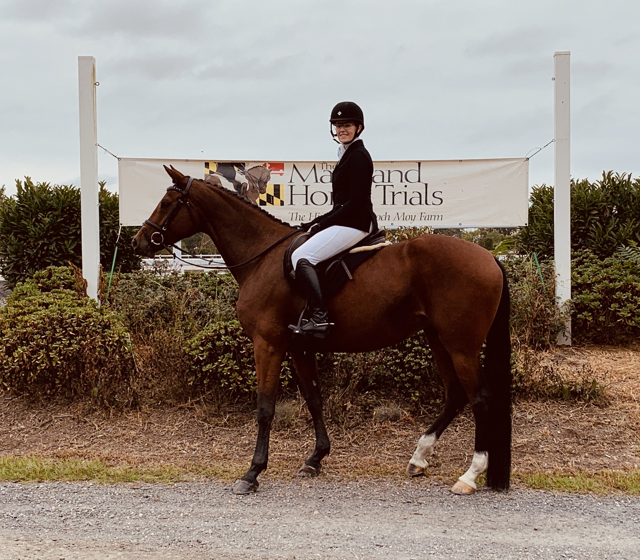 Ready for dressage at Loch Moy