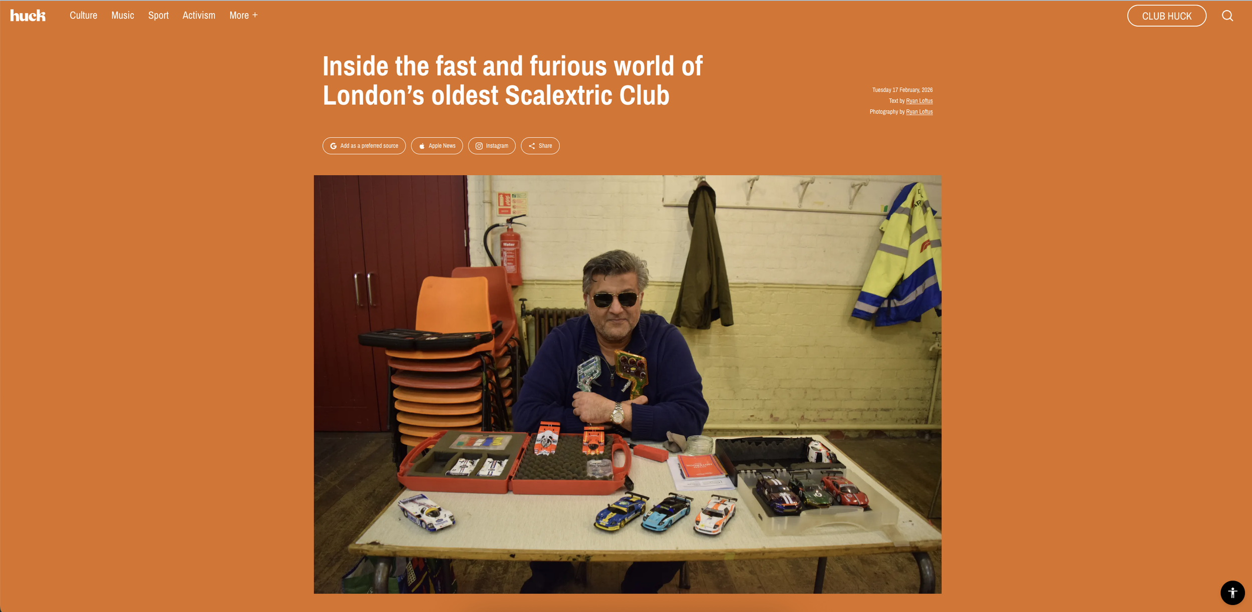 huck – london's oldest scalextric club