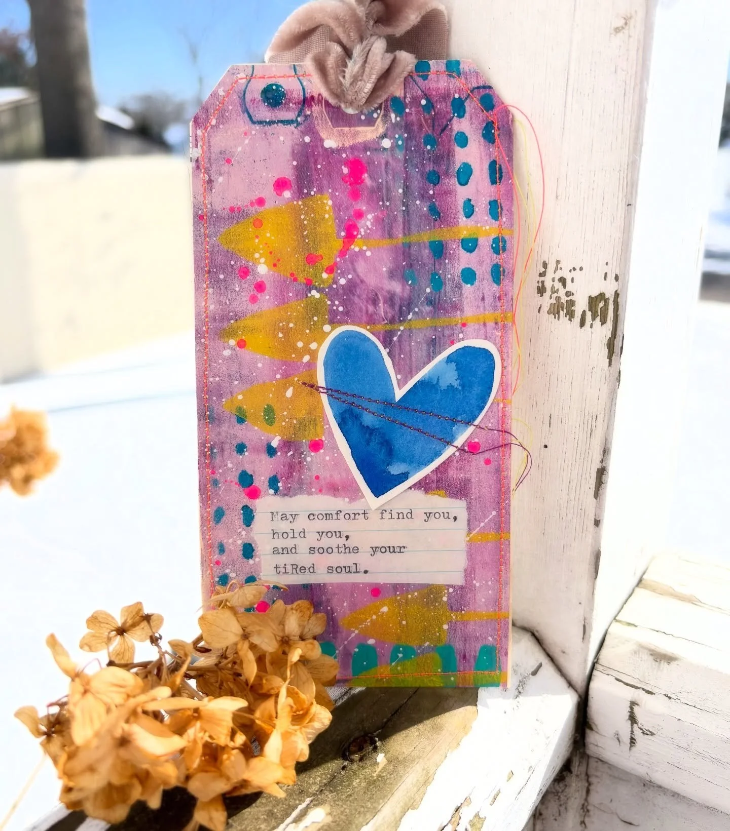 Day 13267 of Winter. ❄️ 
.
.
.
#soulpositive #soulpositiveconnection #kristinazzaro #kristinazzaroart #mixedmediaart