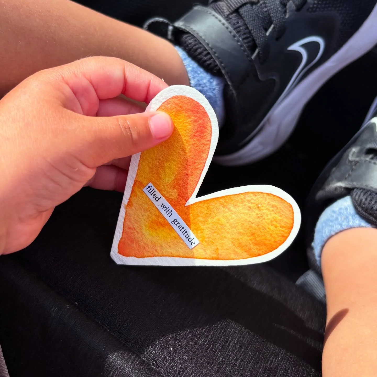 Truly, truly, truly I am filled with gratitude. 🧡
&bull;
I was thinking of organizing a watercolor conversation heart swap. Any interest? Drop me a yes below and I&rsquo;ll get that together within the next few weeks. 
.
.
.
#soulpositive #soulposit