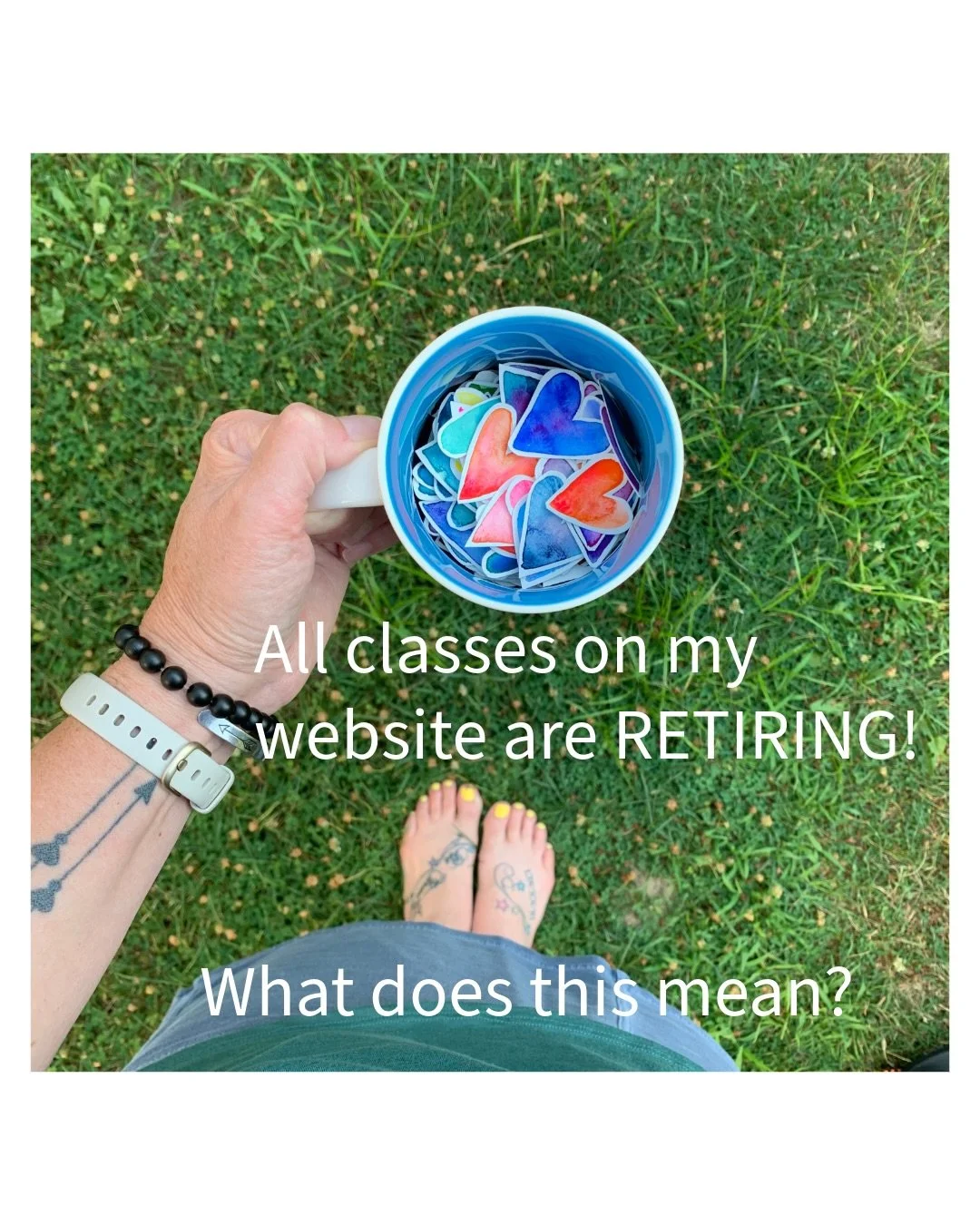 PLEASE READ ENTIRE CAPTION CAREFULLY
All of my creative classes and workshops are retiring from my website on 6/30/26.
&hearts;️
Beginning in February students received emails from me with links, passwords and detailed instructions on how to download