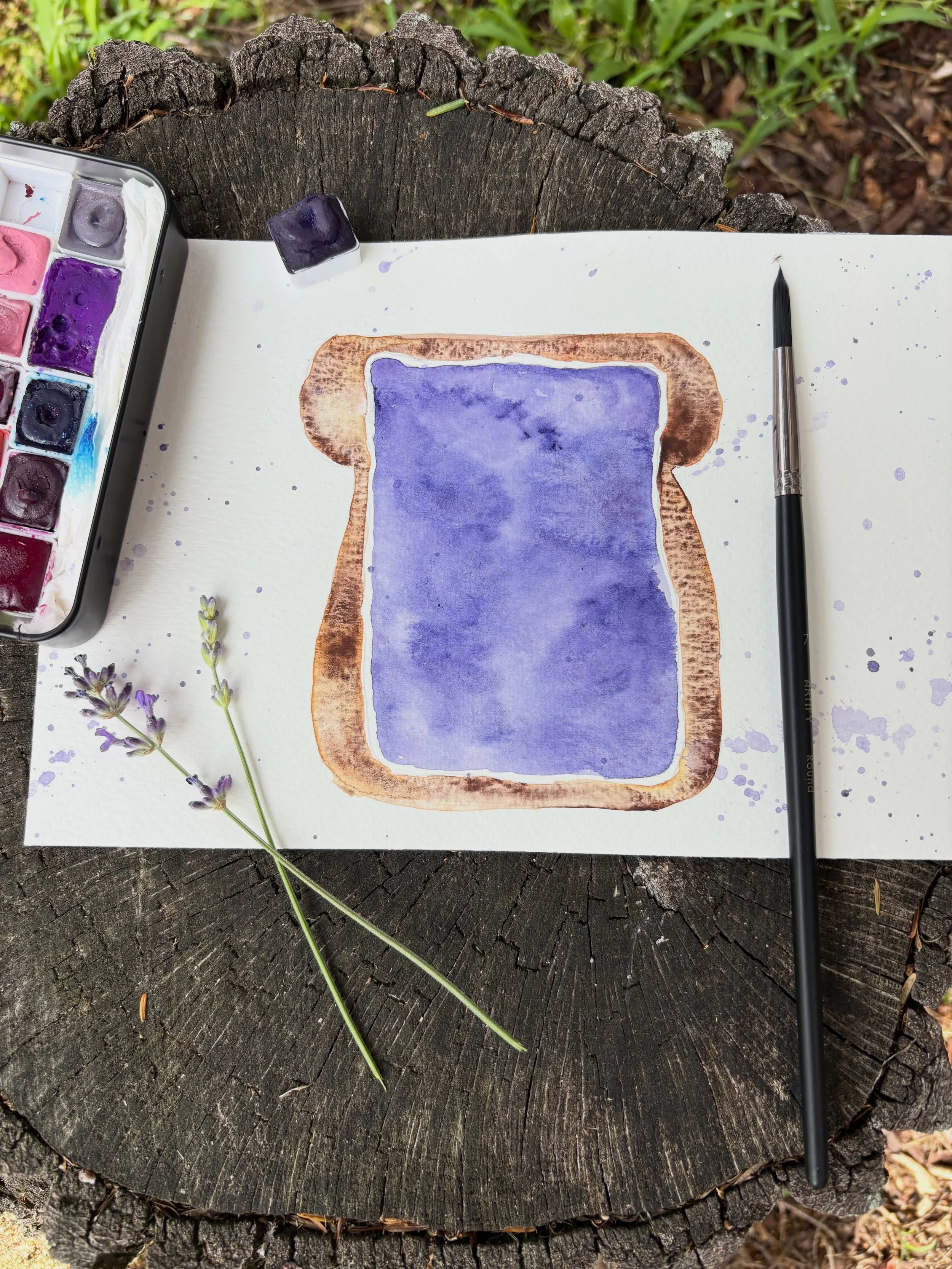 Please allow me to introduce you to Grape Jelly, no. 409 created with love, heart and soul in collaboration with my dear friend Mette from @arttobasic 
&bull;
Purple is my absolute favorite. So when Mette approached me about creating my own color - I