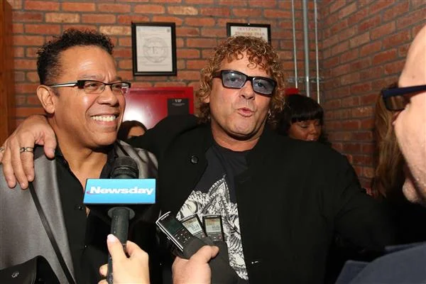 Carlos Alomar (David Bowie music director and guitarist) with me at the Long Island Music Hall of Fame award ceremony. He gave a great speech before my acceptance.