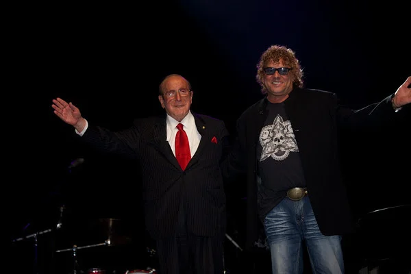 Clive Davis, my mentor, after our induction to the Long Island Music Hall of Fame.