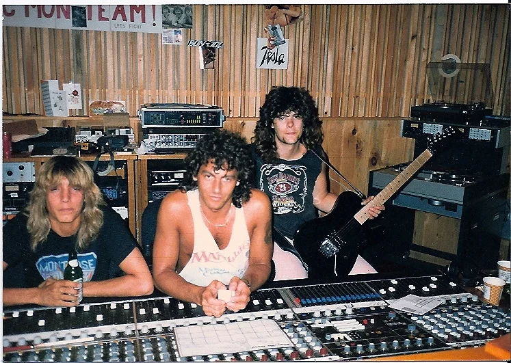 Jeff Keith, Steve, and Tommy S of Tesla in Bearsville, NY
