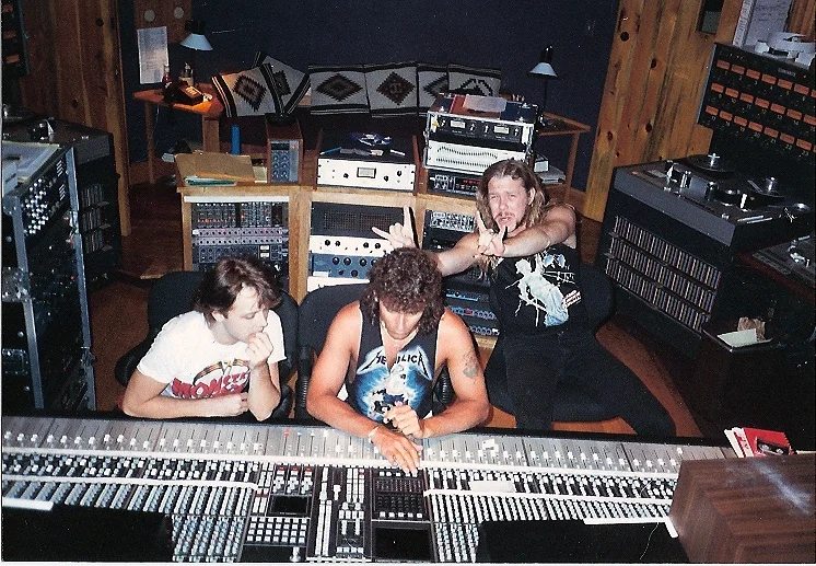 Mixing Metallica in Bearsville, NY.