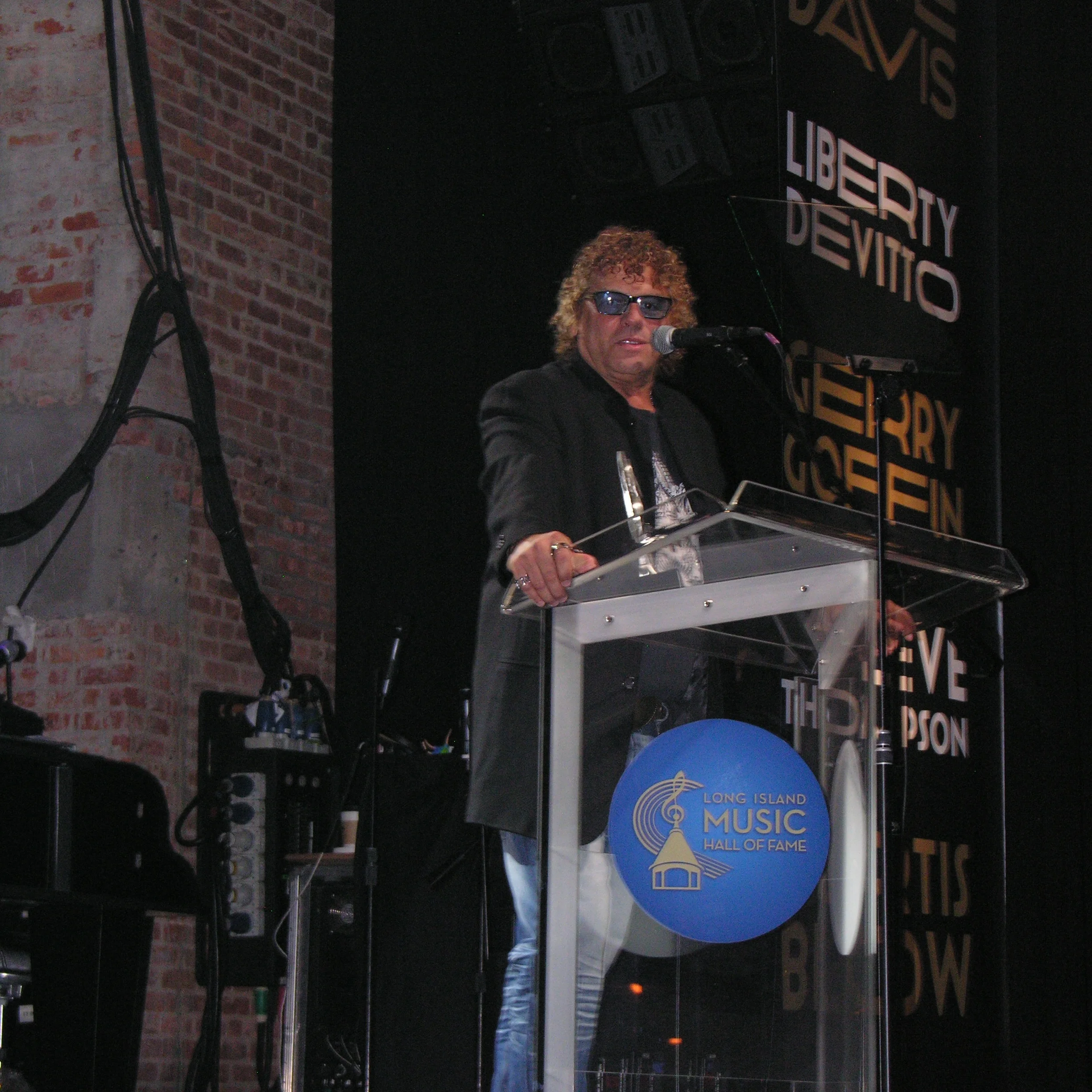 Acceptance speech at The Long Island Music Hall of Fame.