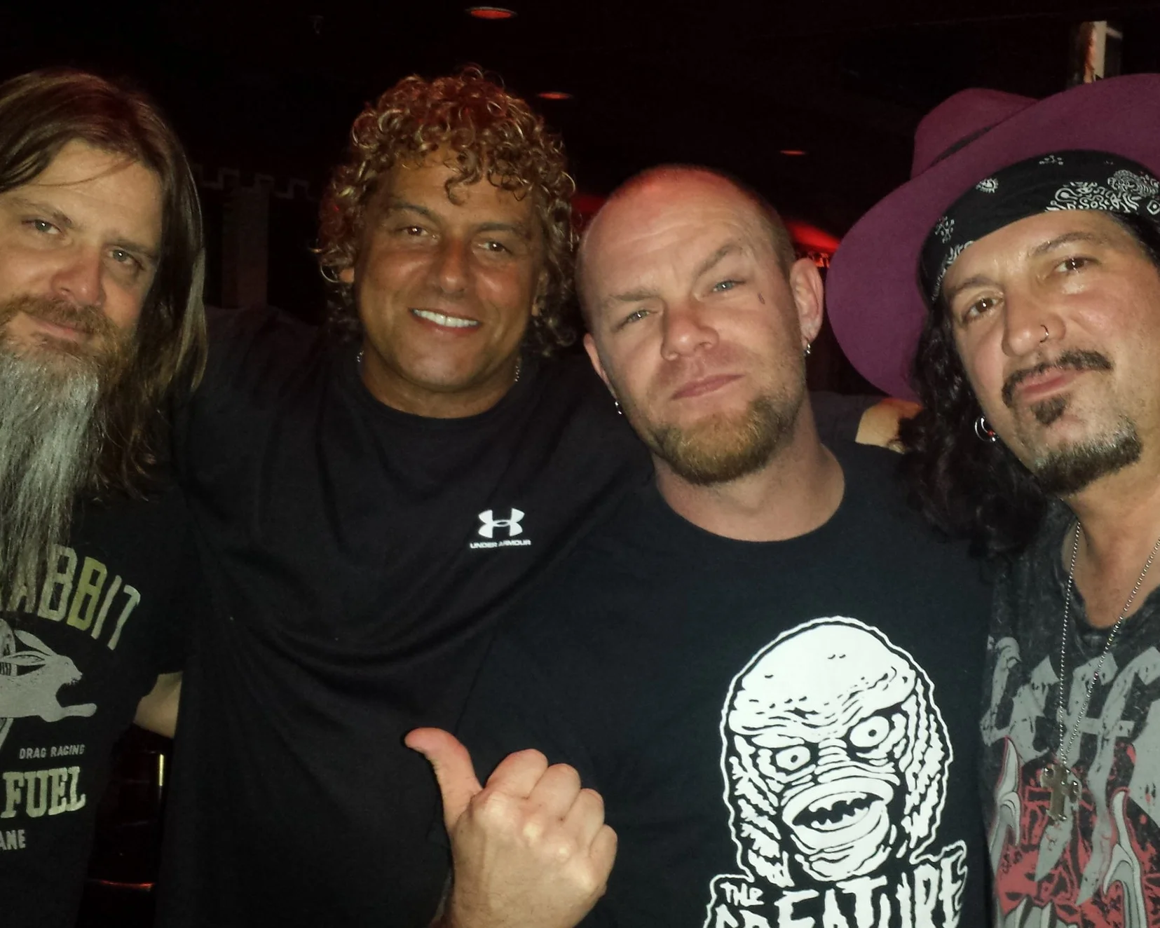 Kevin Churko, Steve Thompson, Ivan 5 Finger Death Punch and Ron M in Las Vegas