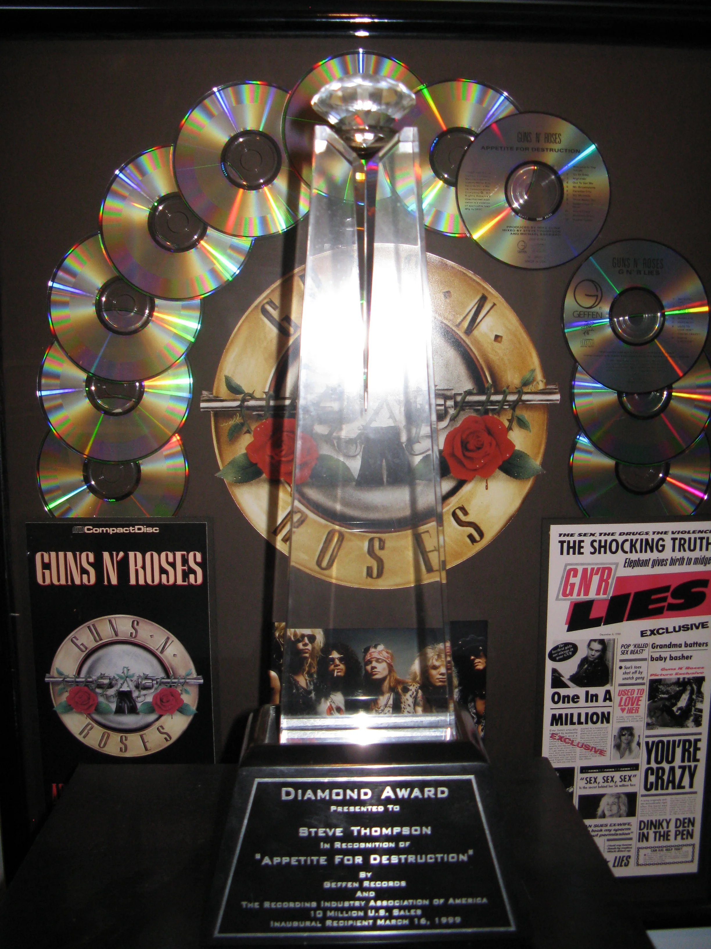 Diamond Award for Guns N’ Roses 
