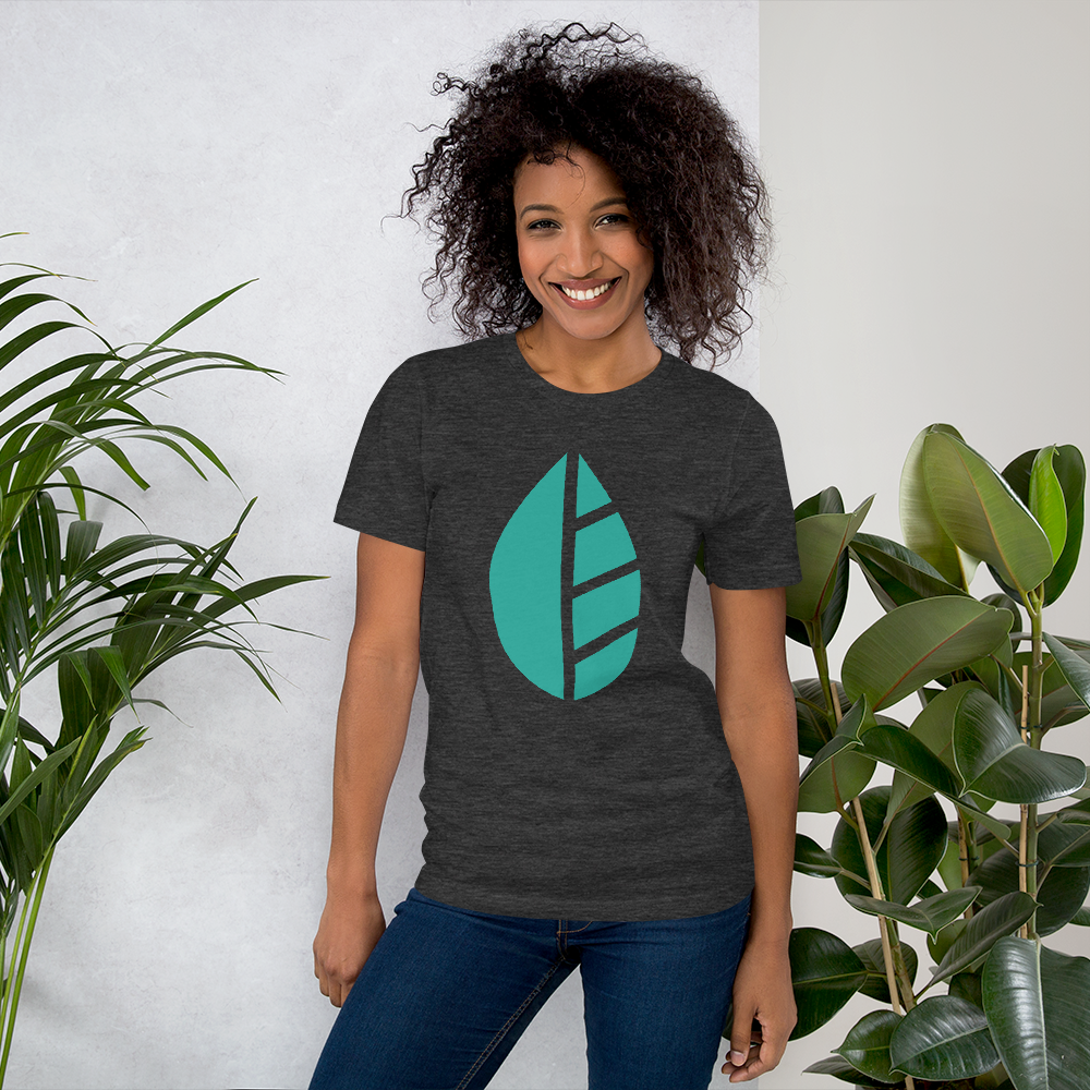 NewEden_Icon_Teal_BackShirt-copy_mockup_Front_Womens-Lifestyle-2_Dark-Grey-Heather.png