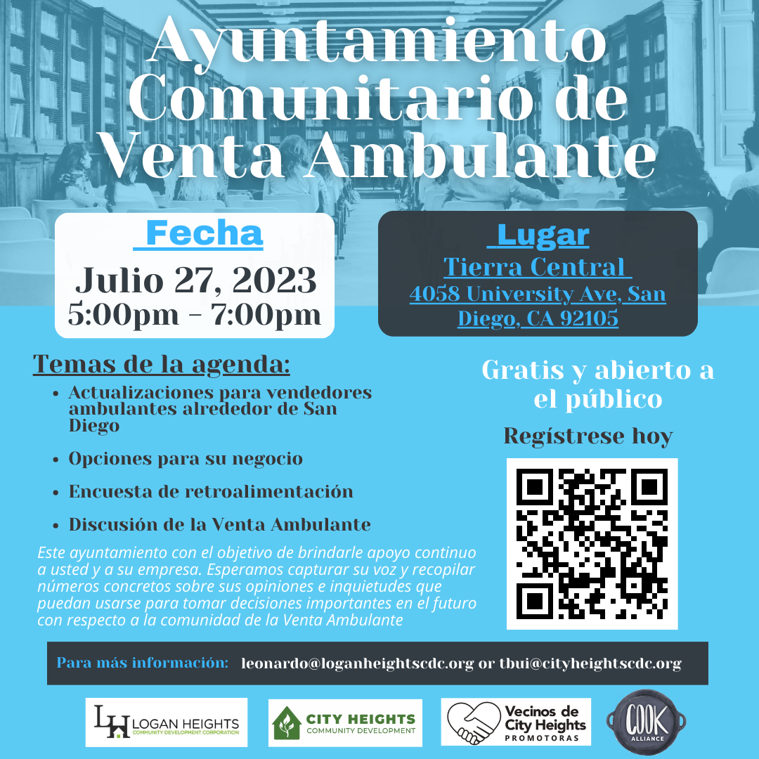 Ayuntamiento Comunitario de Venta Ambulante Proximo Jueves 27 de Julio