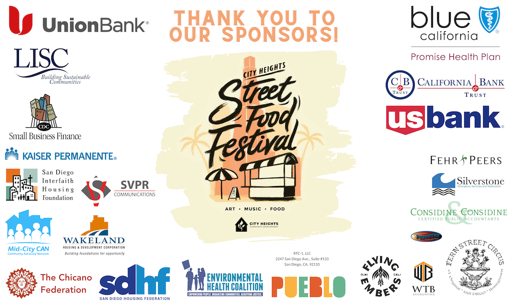 Thank You, Street Food Fest Sponsors!