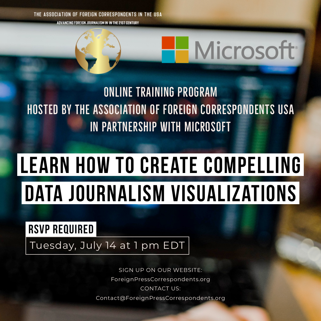 Training Program: "Learn how to create compelling data journalism visualizations"