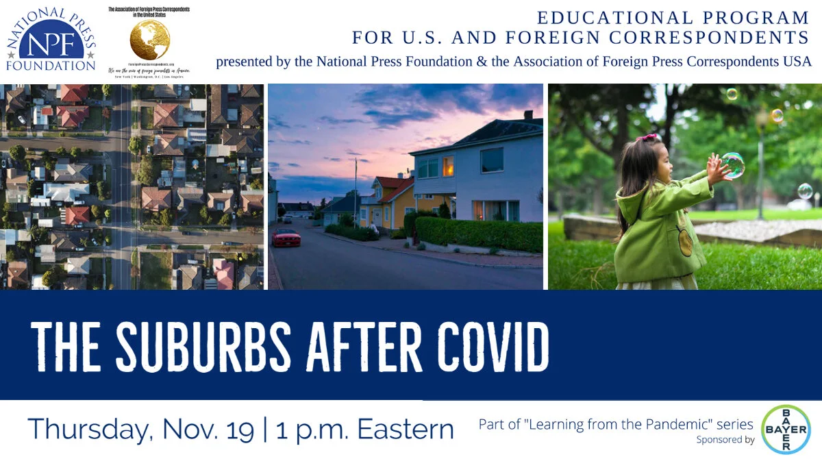 Online Program: "The Suburbs After COVID, A Changed Landscape?"
