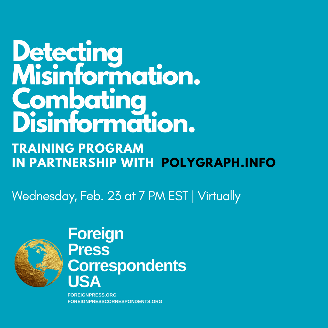 Detecting  Misinformation. Combating Disinformation. 