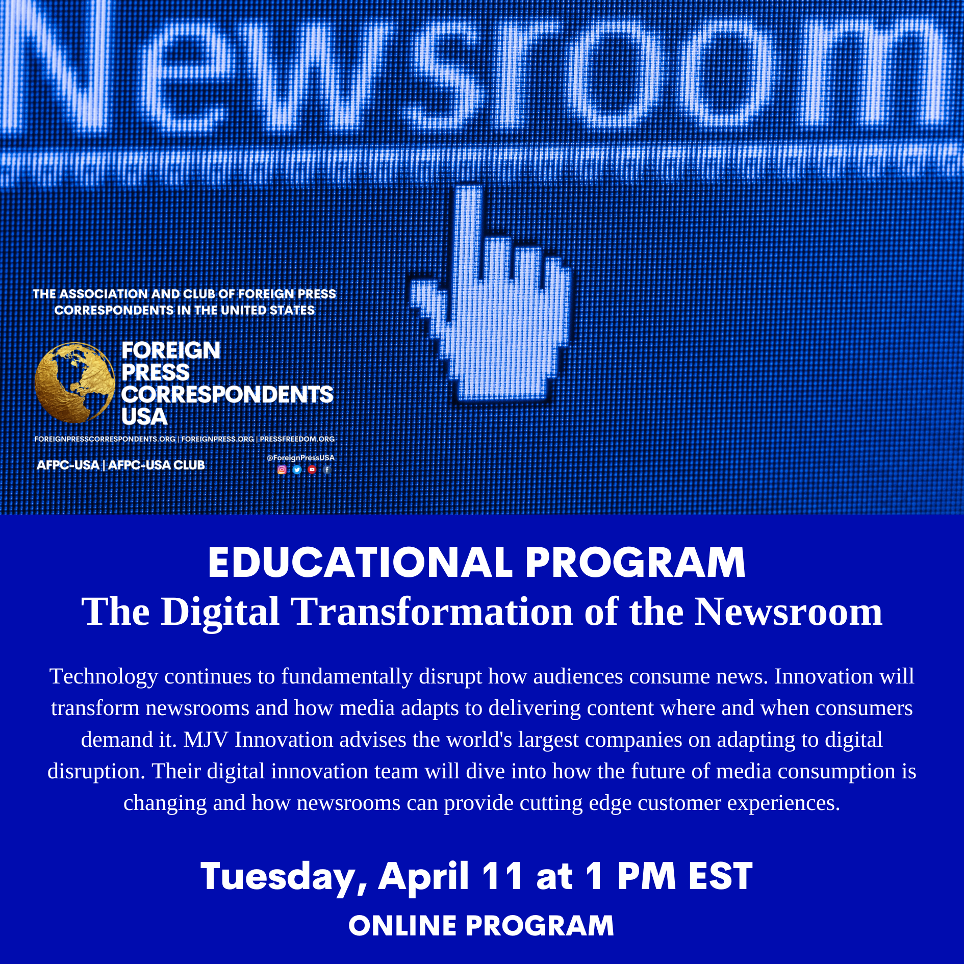 Educational Program: The Digital Transformation of the Newsroom