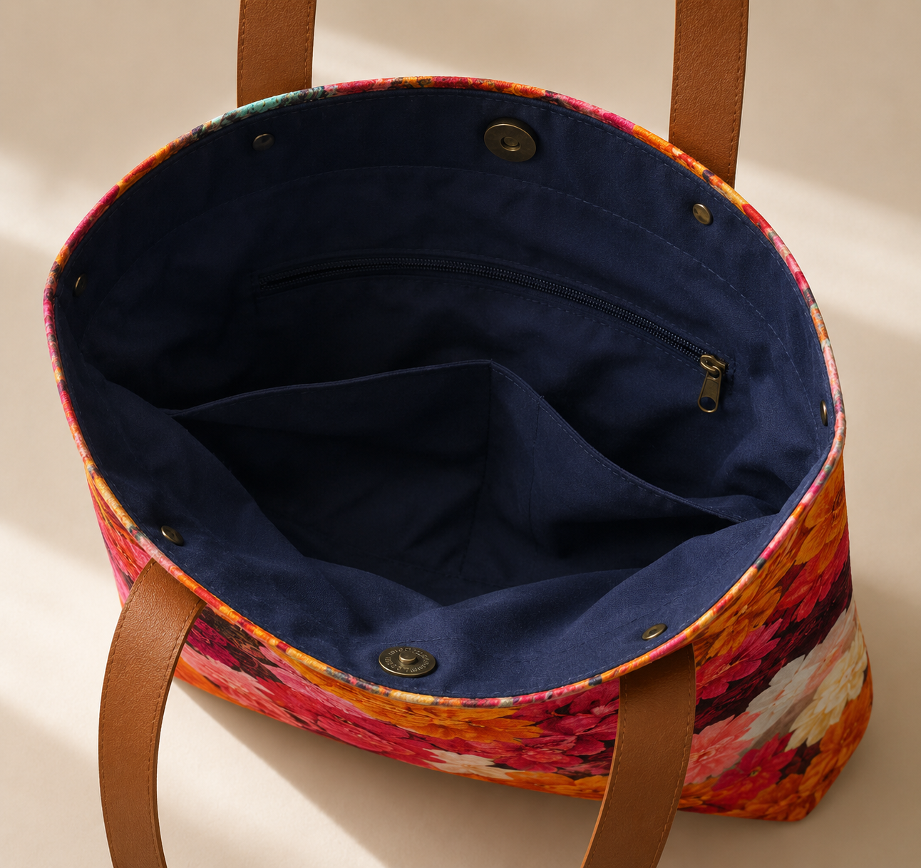 Mexican Ganesha Floral Tote interior.png