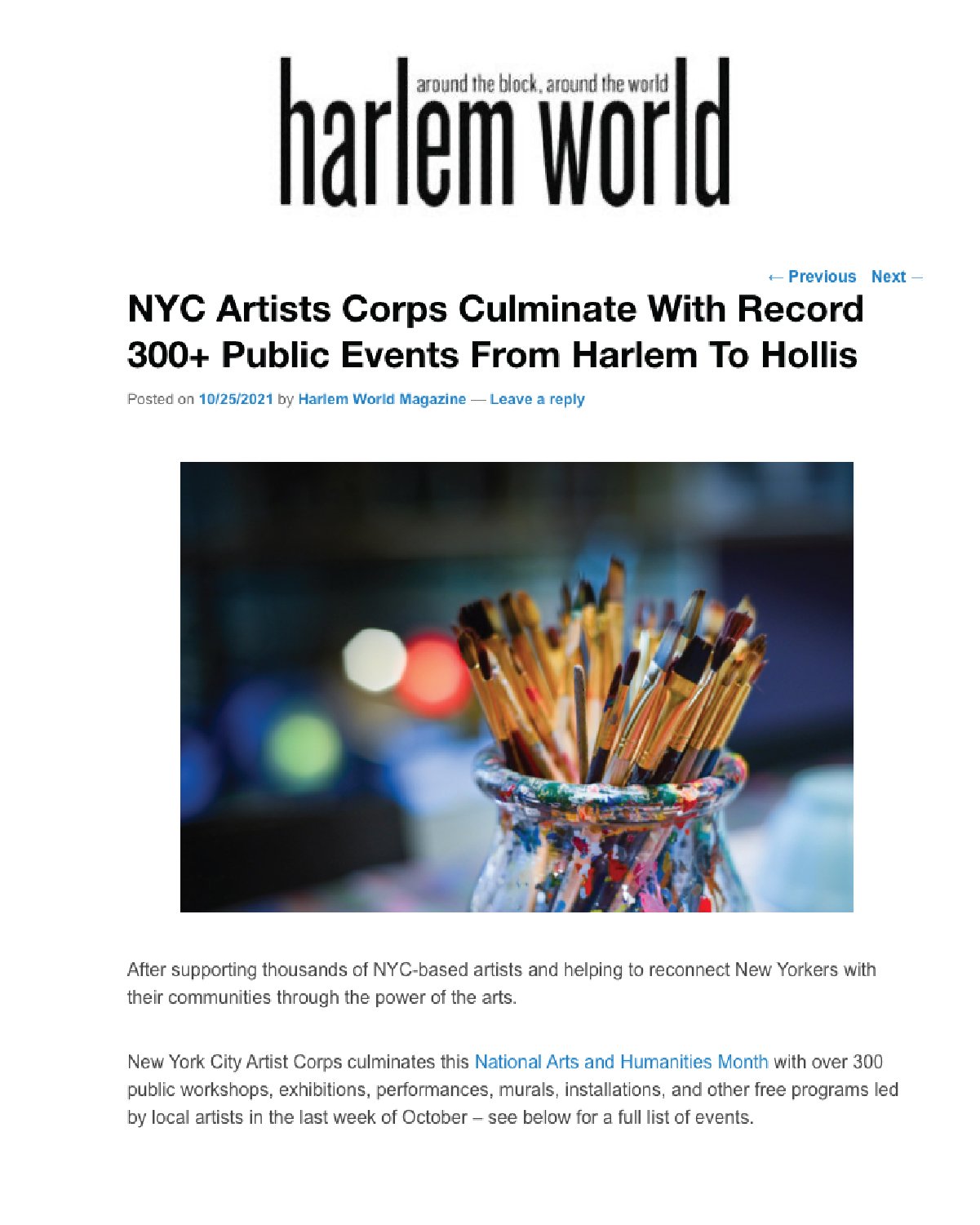 HARLEM WORLD