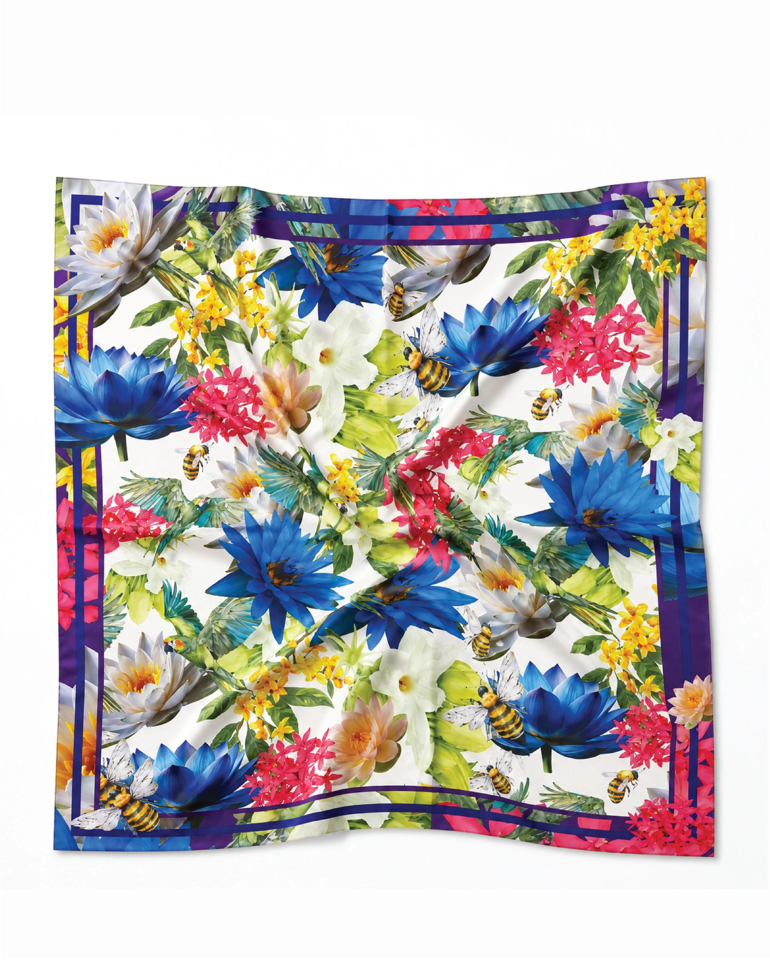 Kamadeva (Lord of Love) - 5 Flower Arrows Silk Scarf