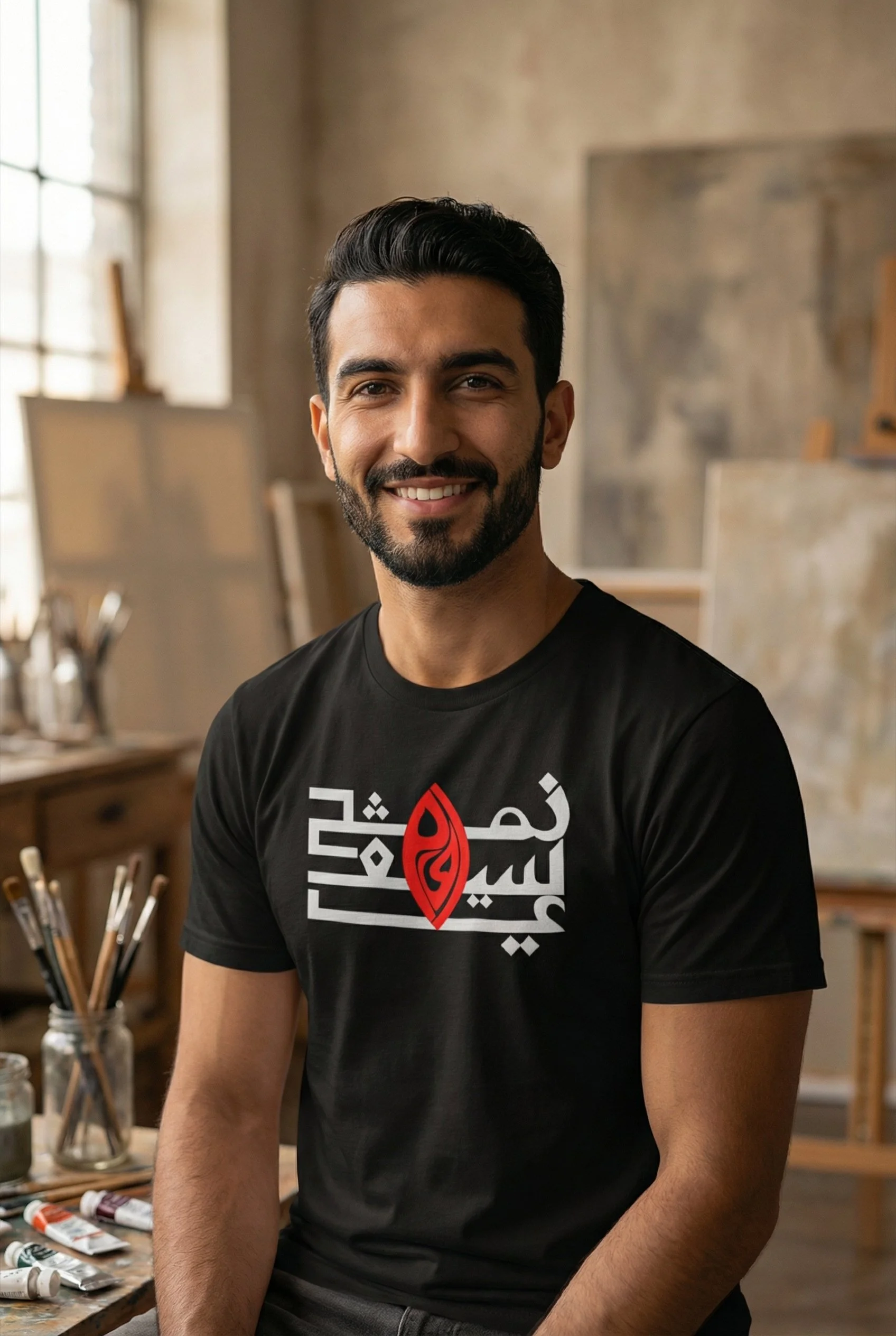 Ohm Namah Shivaya (Arabic Calligraphy)  Unisex Tee
