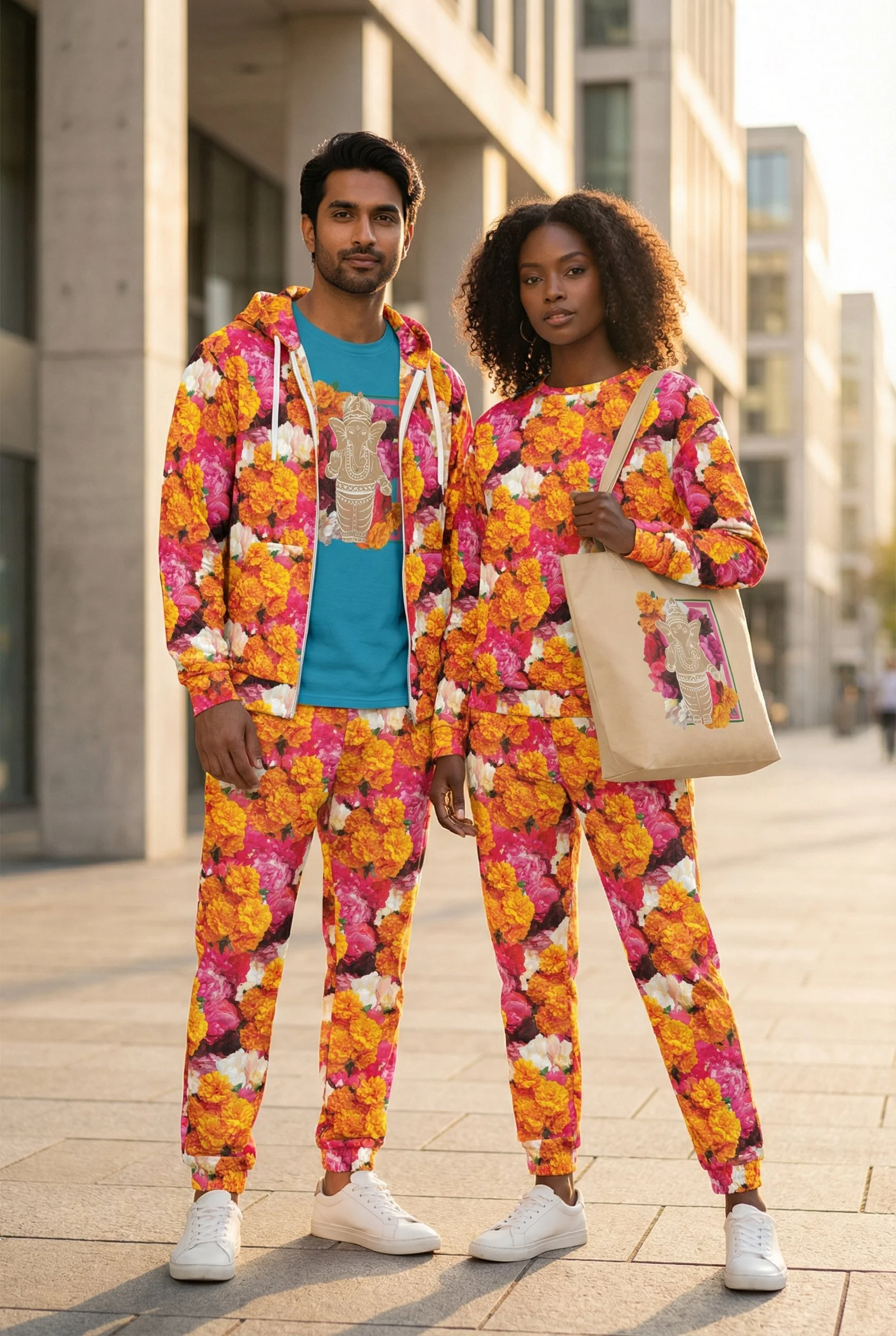 Marigold and Rose  All Over Print Joggers