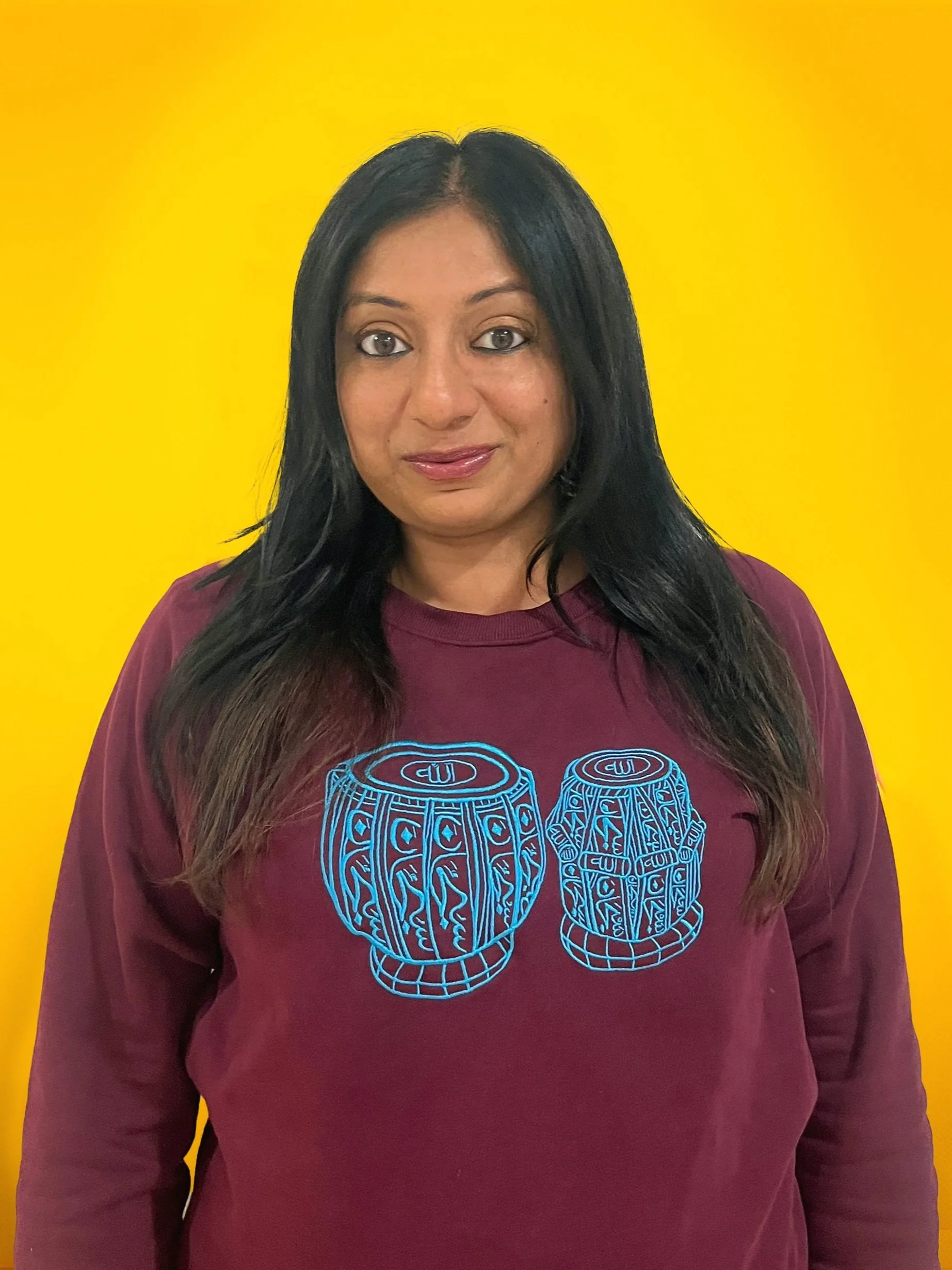 Zakir Hussain Embroidered Maroon Sweatshirt