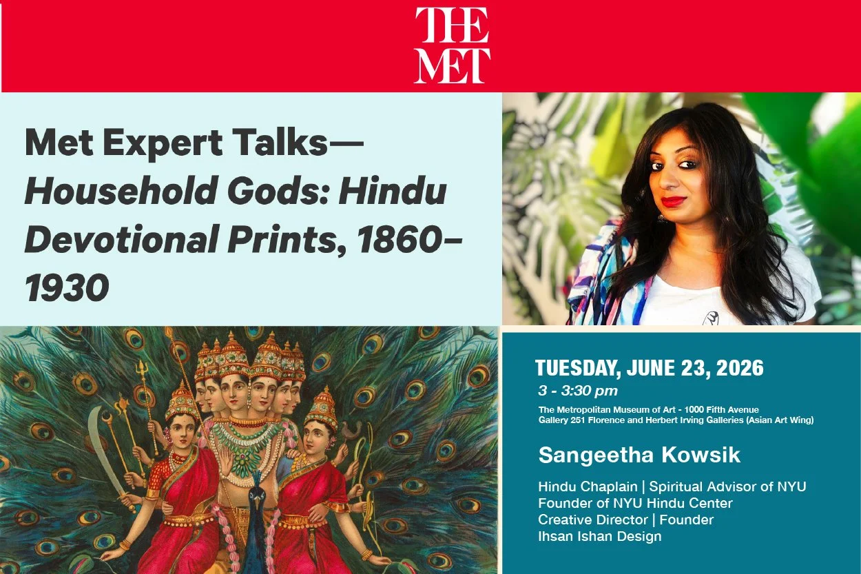 Met Expert Talk by Sangeetha Kowsik on Hindu devotional art, cultural understanding, representation, and lived fait