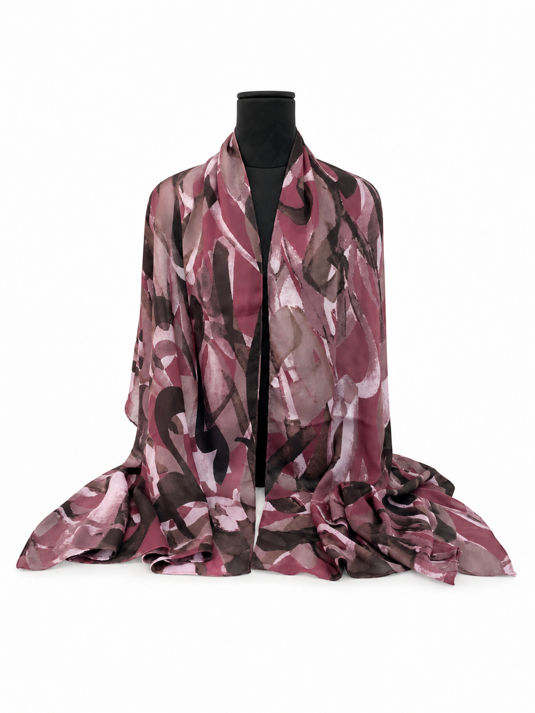 Inshallah Graffiti Print Calligraphy Scarf