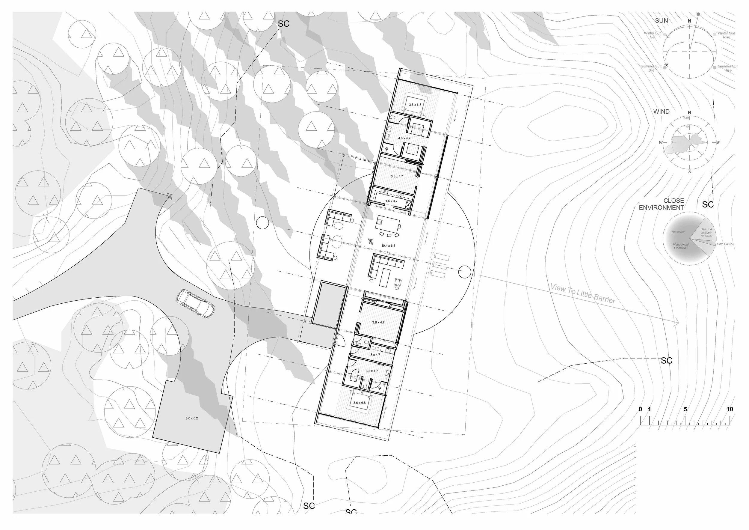Axel Aucouturier Architecte et Paysagiste - Maison zinc dunes Te Arai-Mangawhai Nouvelle Zélande